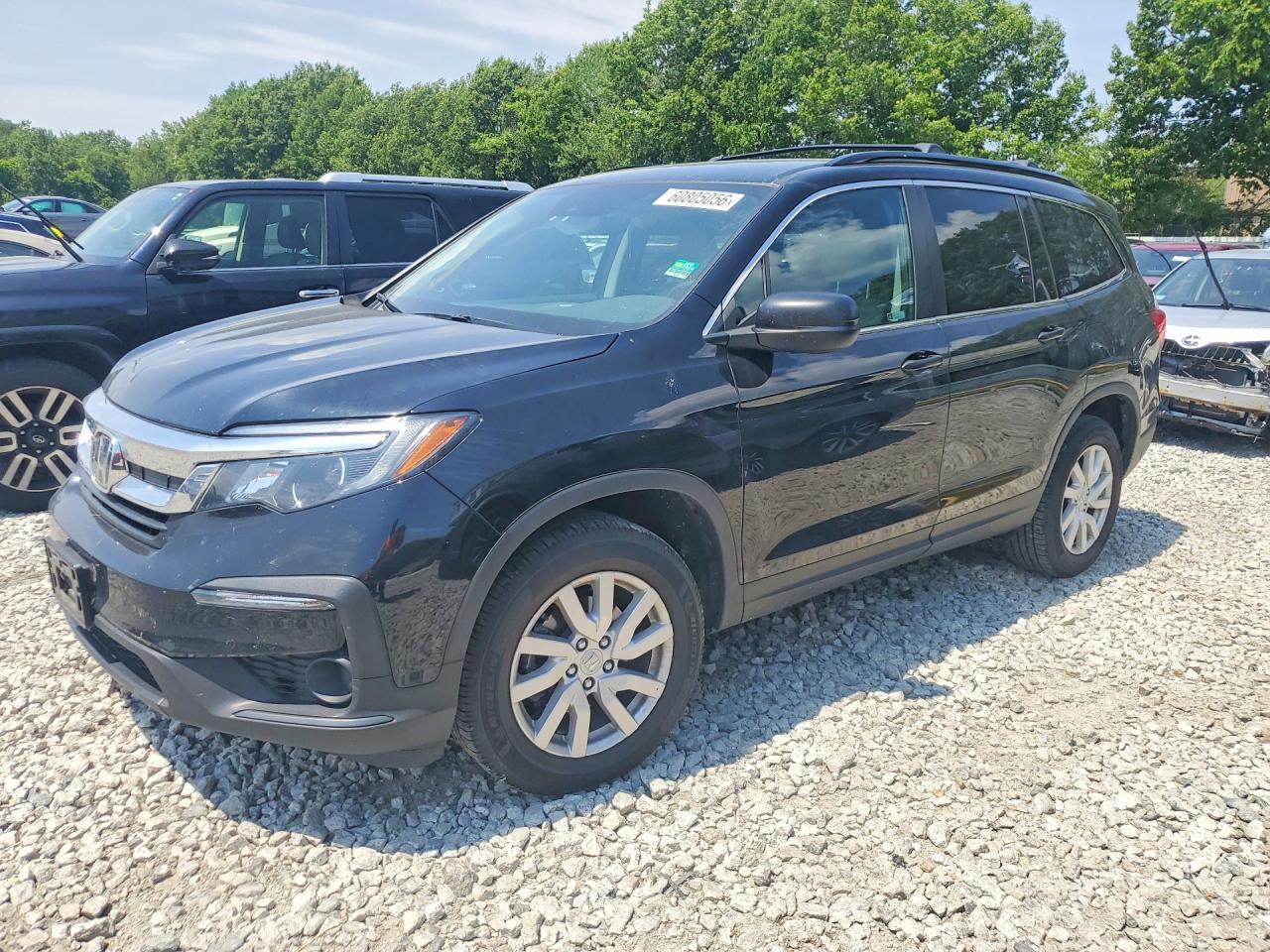 2019 Honda Pilot Lx Черный vin: 5FNYF6H14KB095605