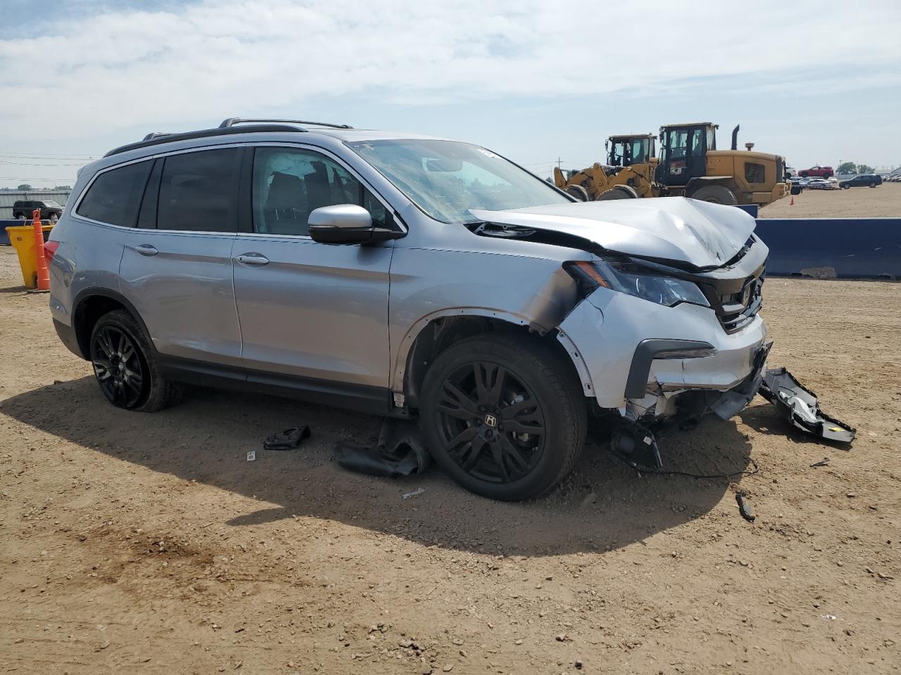 2021 Honda Pilot Se Серебряный vin: 5FNYF6H25MB047753