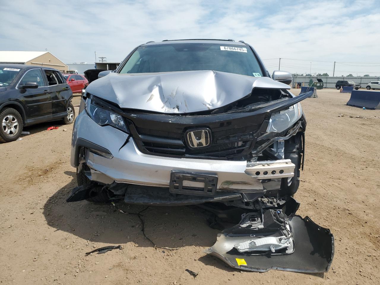 2021 Honda Pilot Se Серебряный vin: 5FNYF6H25MB047753