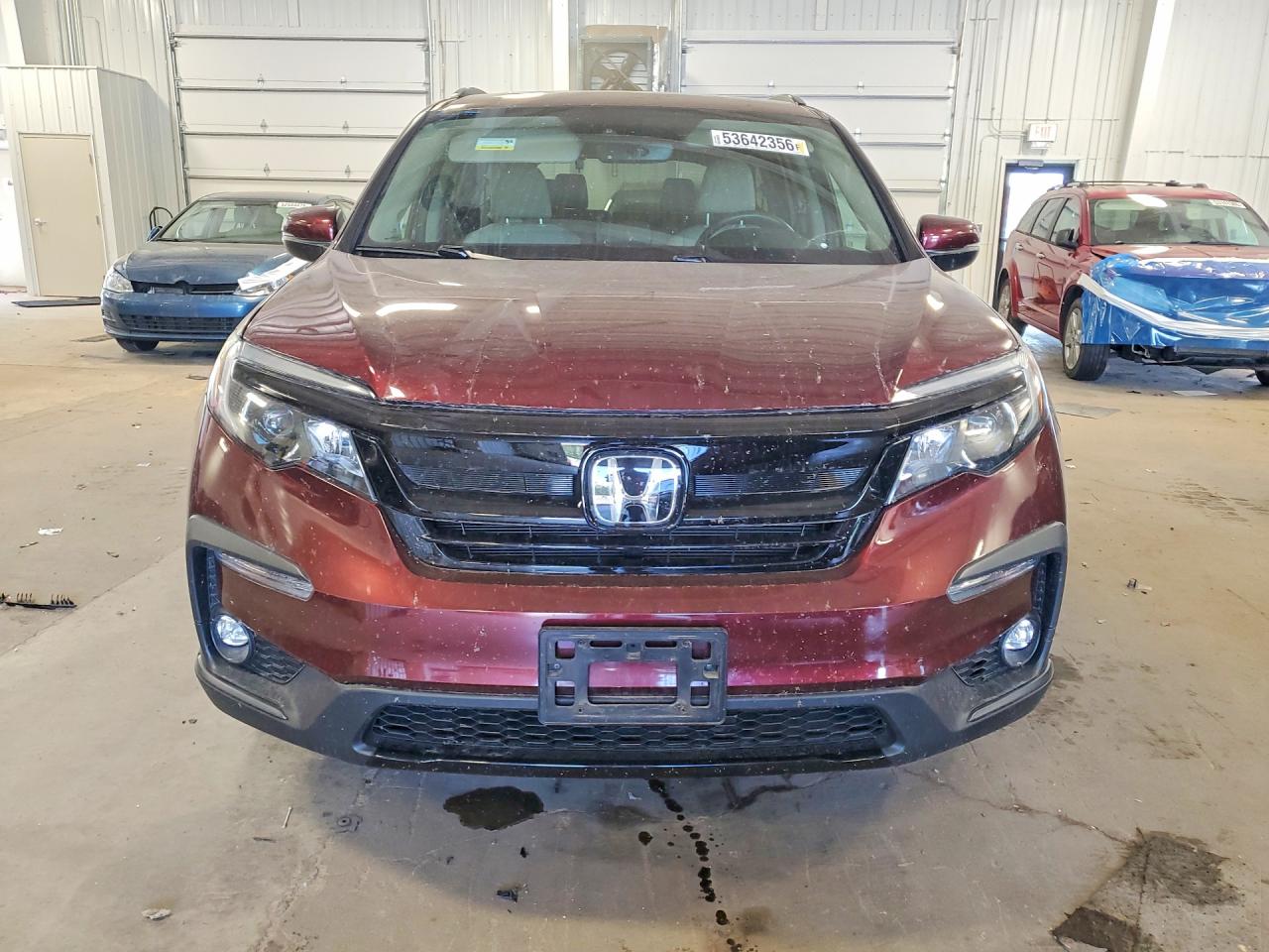 2022 Honda Pilot Se Maroon vin: 5FNYF6H27NB063972