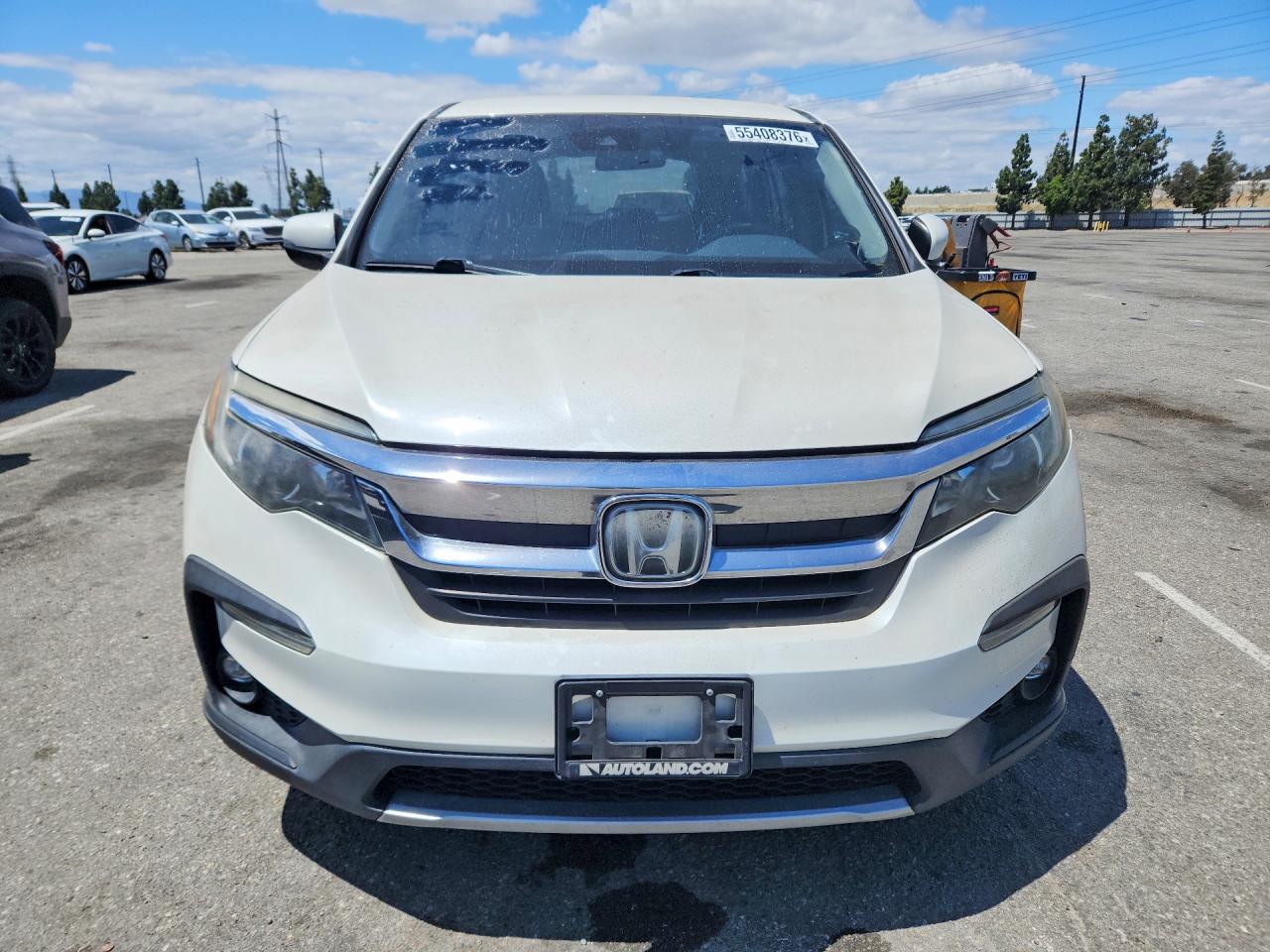 2019 Honda Pilot Ex White vin: 5FNYF6H33KB062760