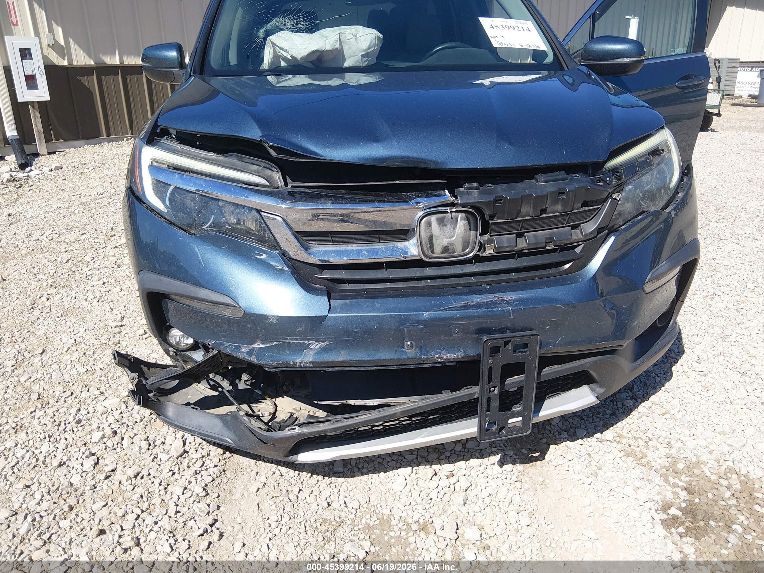 2019 Honda Pilot Ex Blue vin: 5FNYF6H35KB046866
