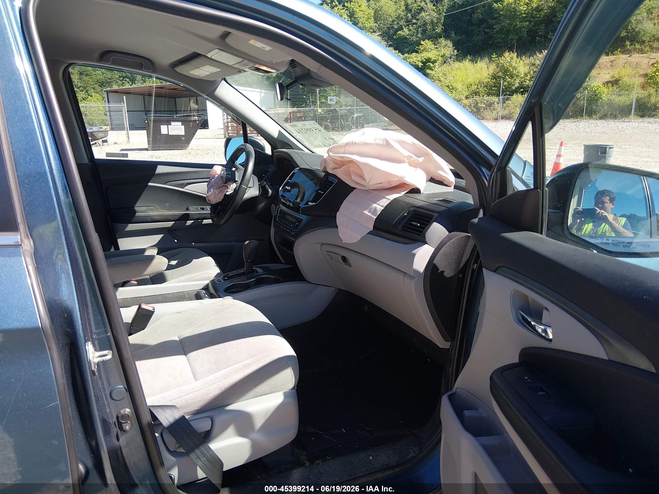 2019 Honda Pilot Ex Blue vin: 5FNYF6H35KB046866