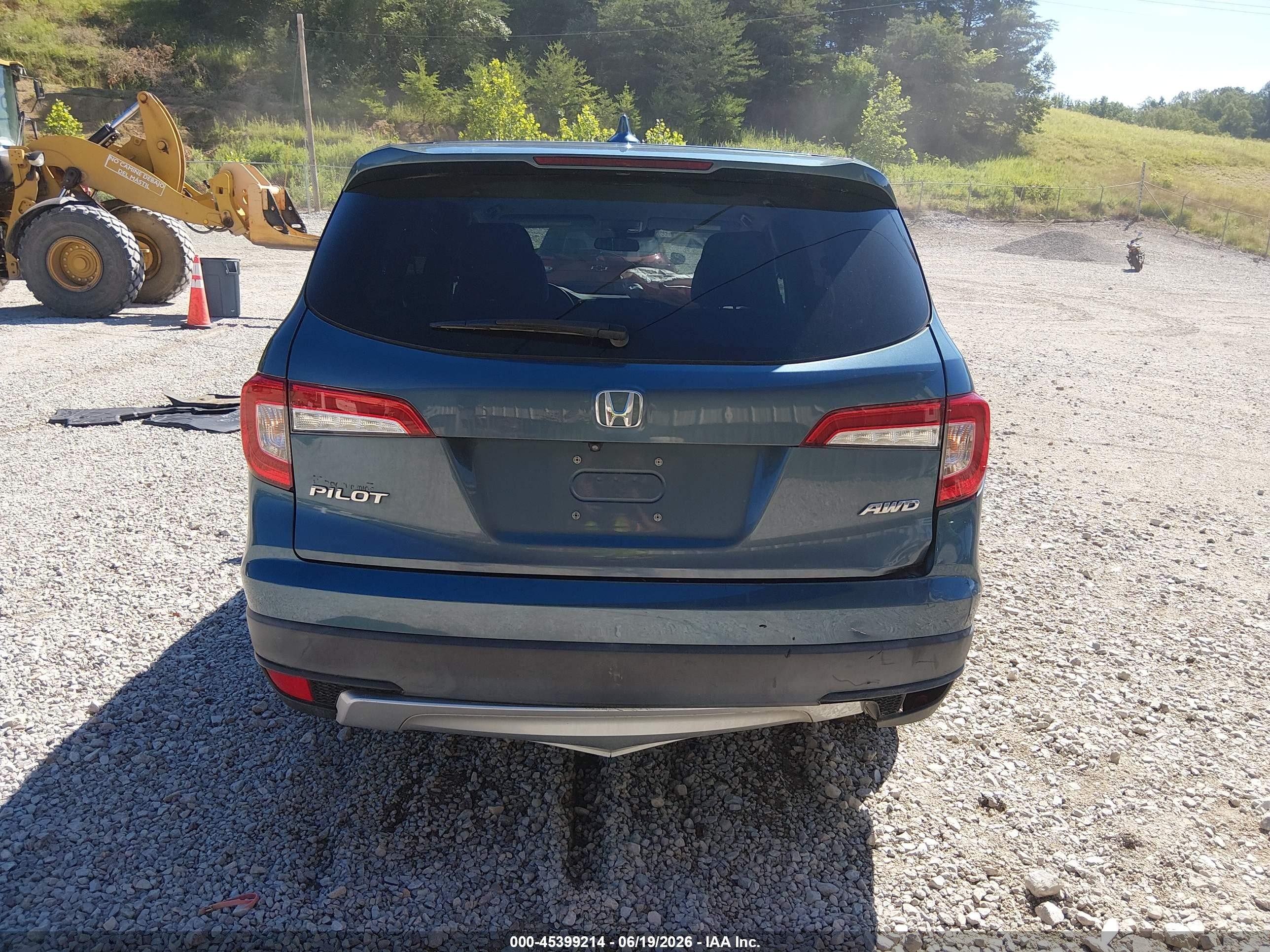 2019 Honda Pilot Ex Blue vin: 5FNYF6H35KB046866