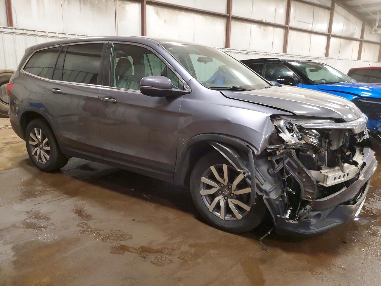 2021 Honda Pilot Ex Gray vin: 5FNYF6H37MB009823