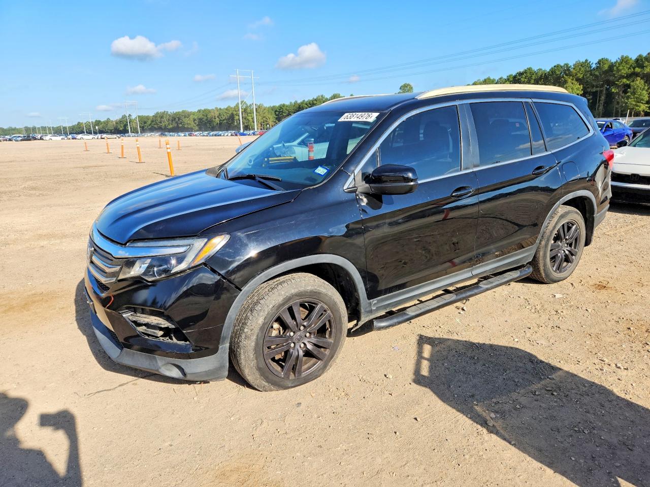 2018 Honda Pilot Ex Black vin: 5FNYF6H38JB022656