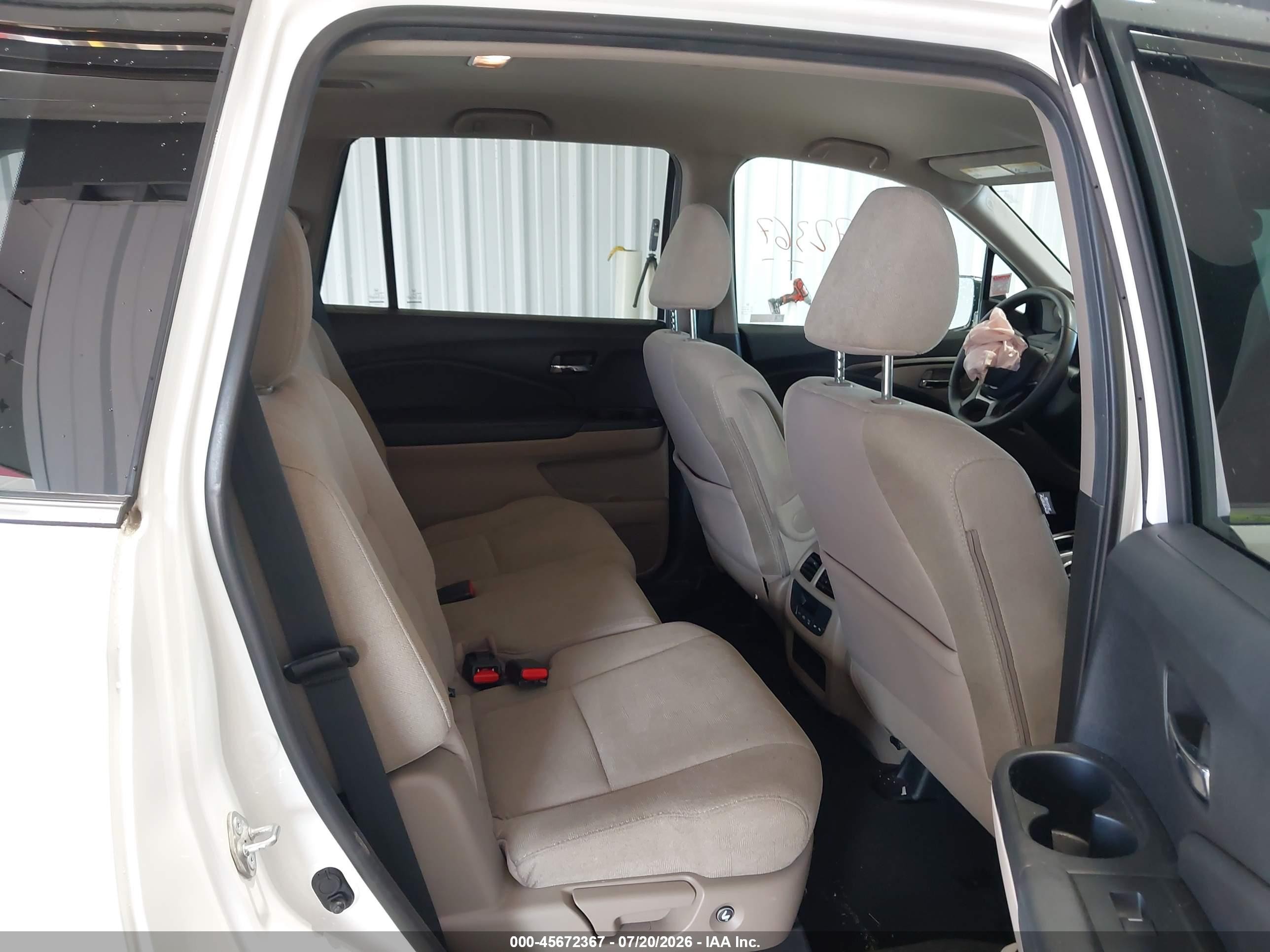 2019 Honda Pilot Ex White vin: 5FNYF6H38KB027888