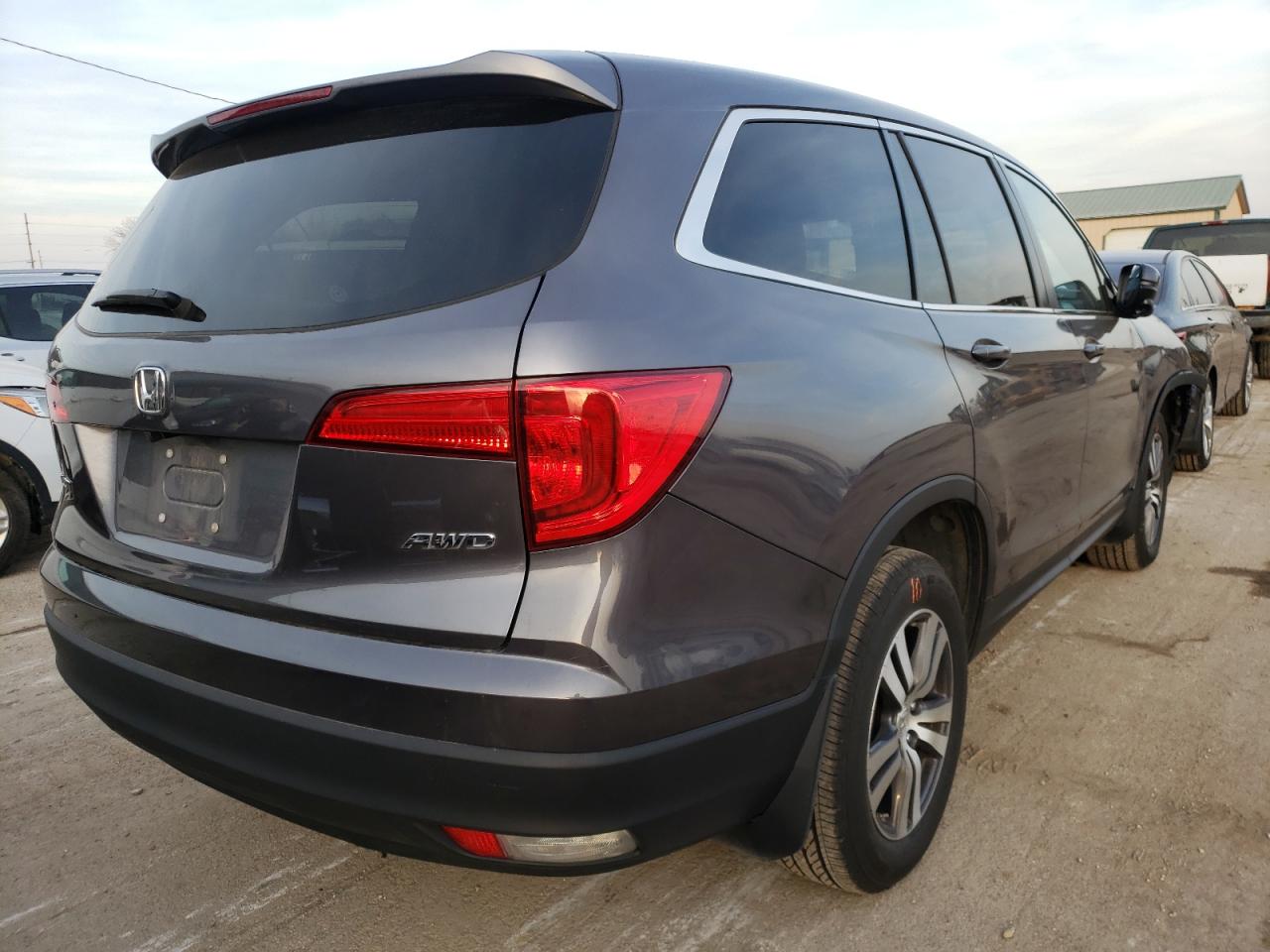 2018 Honda Pilot Ex Gray vin: 5FNYF6H39JB058789