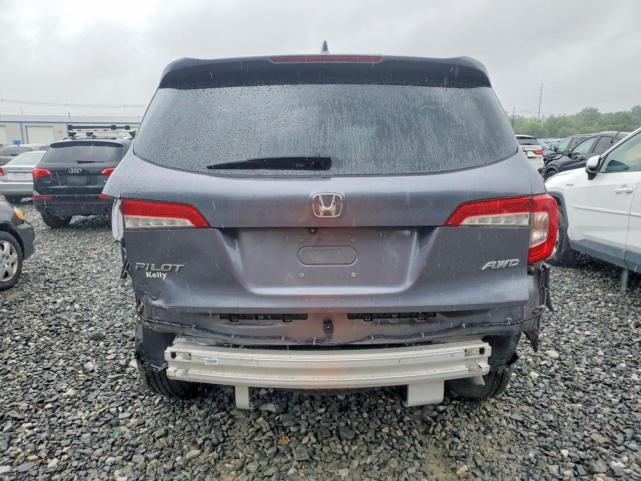 2019 Honda Pilot Ex Gray vin: 5FNYF6H39KB081684