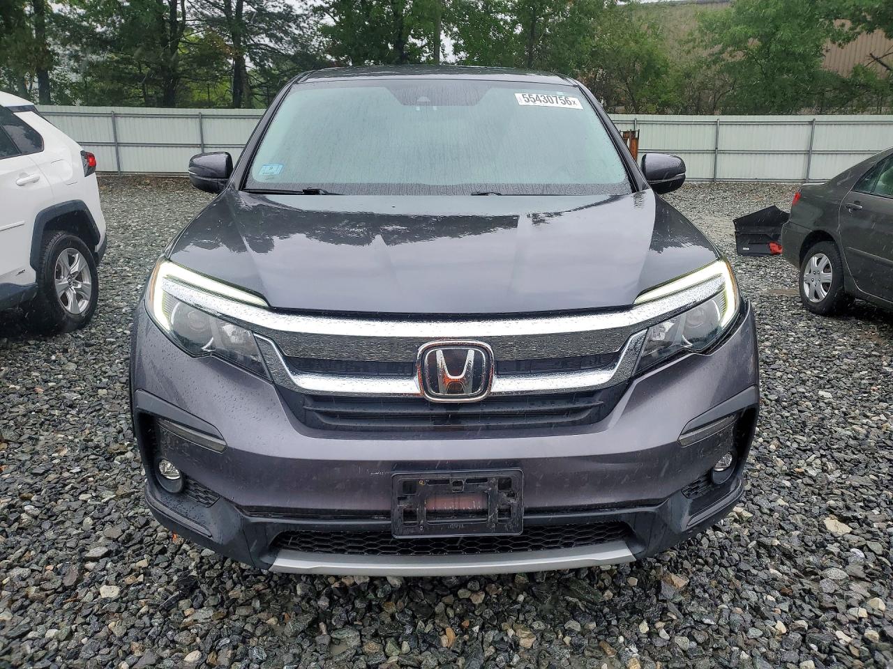 2019 Honda Pilot Ex Gray vin: 5FNYF6H39KB081684