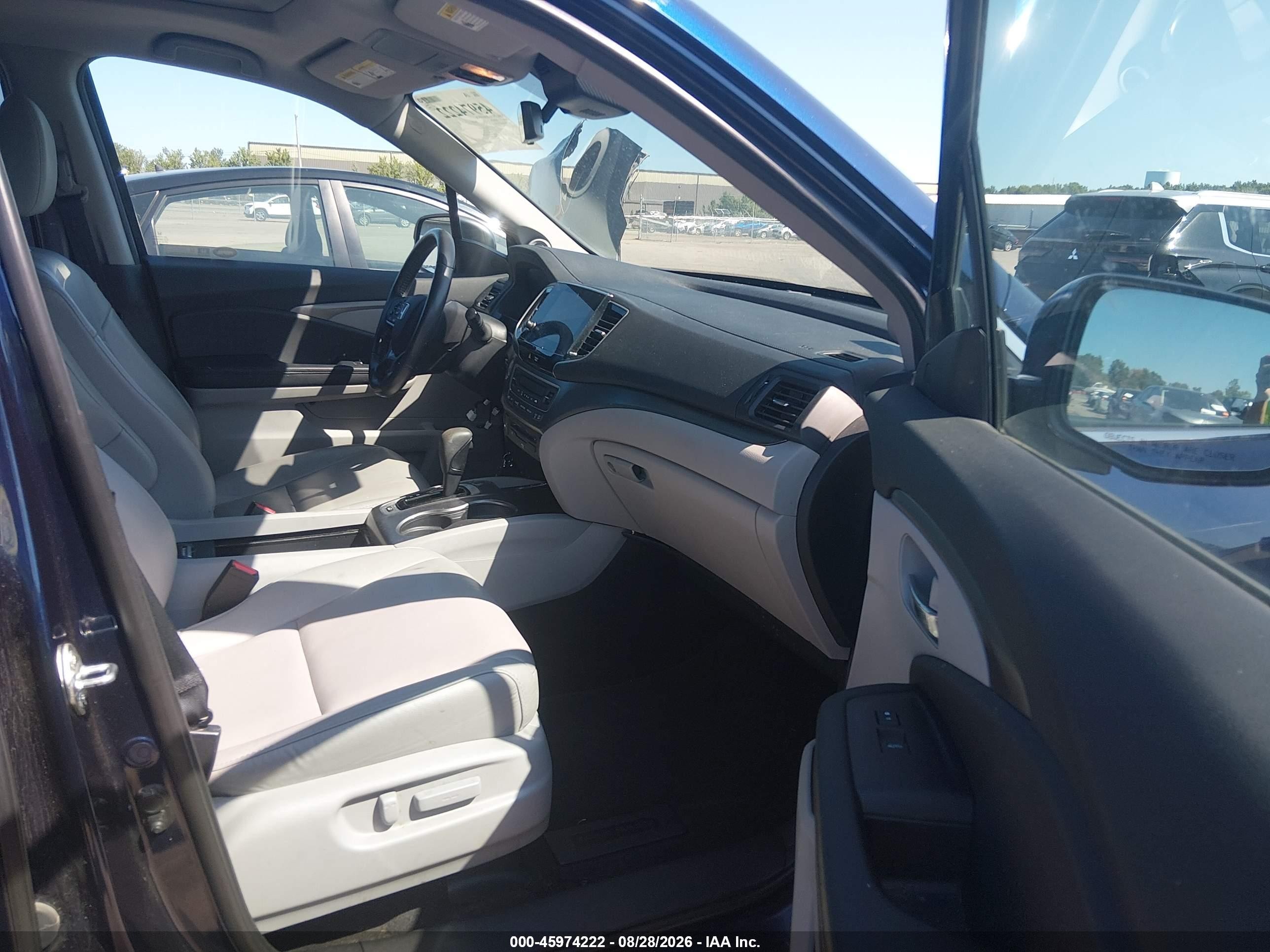 2019 Honda Pilot Ex-l Синий vin: 5FNYF6H42KB020511