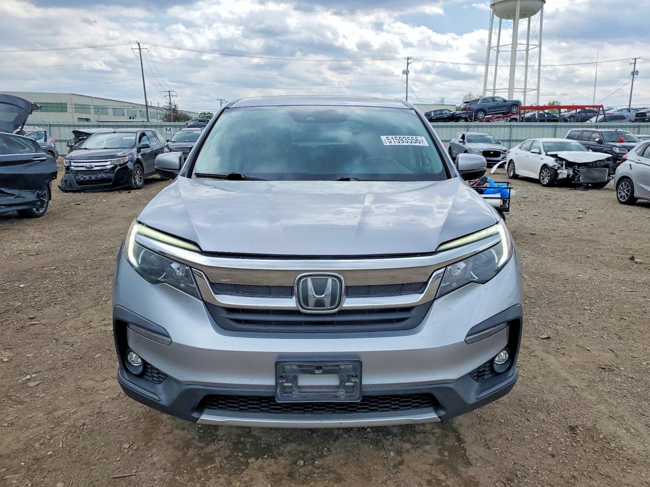 2019 Honda Pilot Exl Silver vin: 5FNYF6H43KB044154