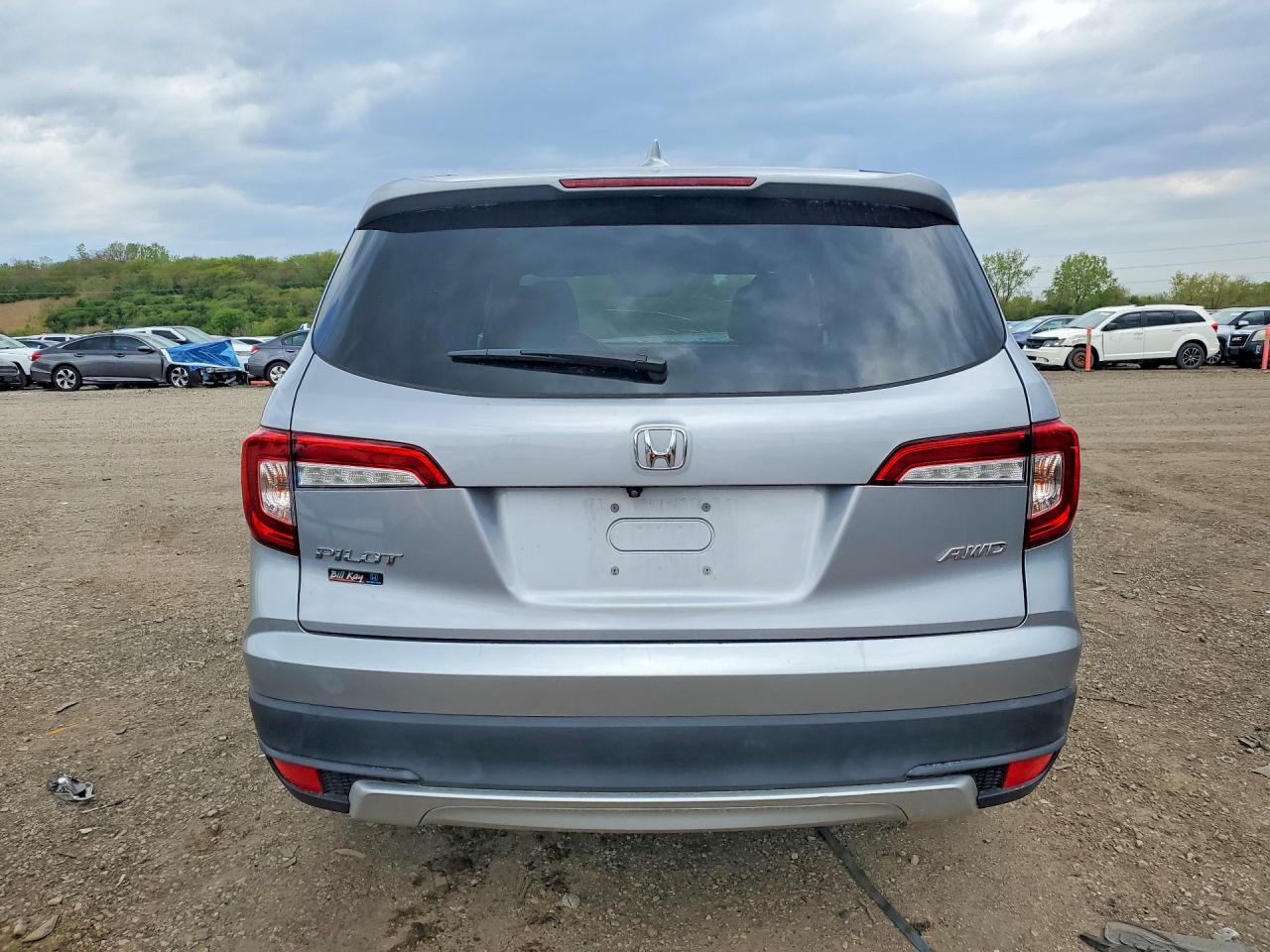 2019 Honda Pilot Exl Silver vin: 5FNYF6H43KB044154