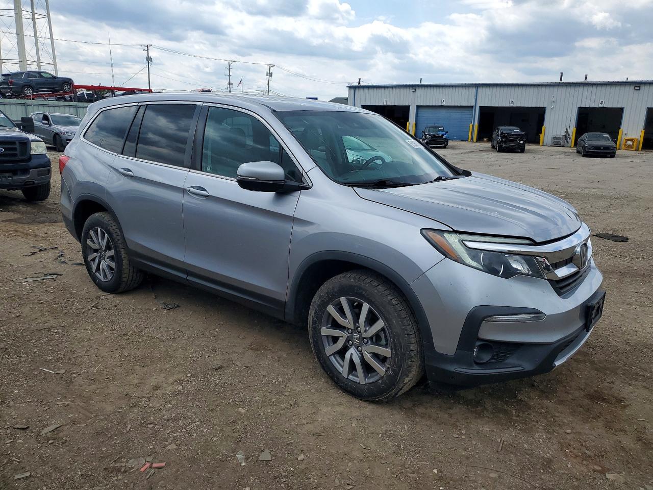 2019 Honda Pilot Exl Silver vin: 5FNYF6H43KB044154