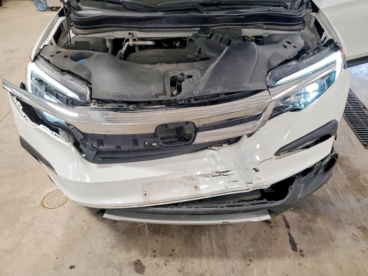 2020 Honda Pilot Exl White vin: 5FNYF6H46LB015233