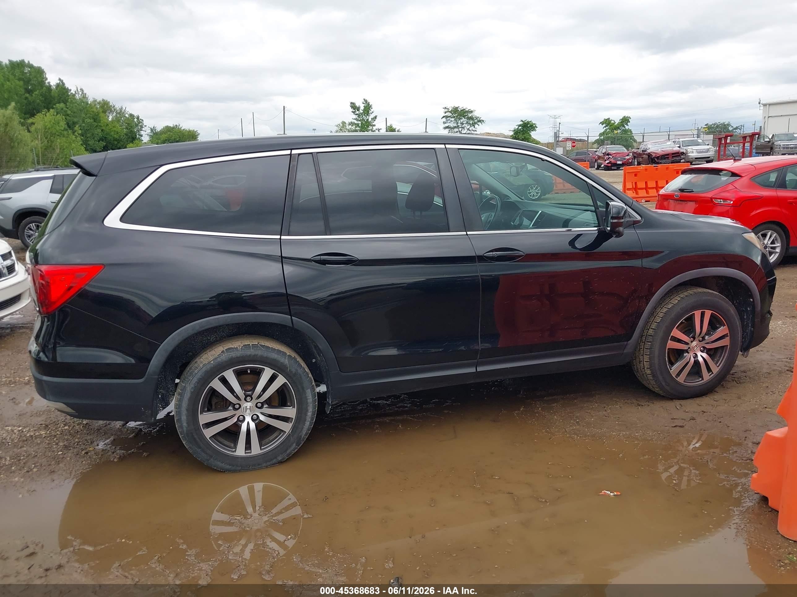 2017 Honda Pilot Ex-l Black vin: 5FNYF6H50HB037180