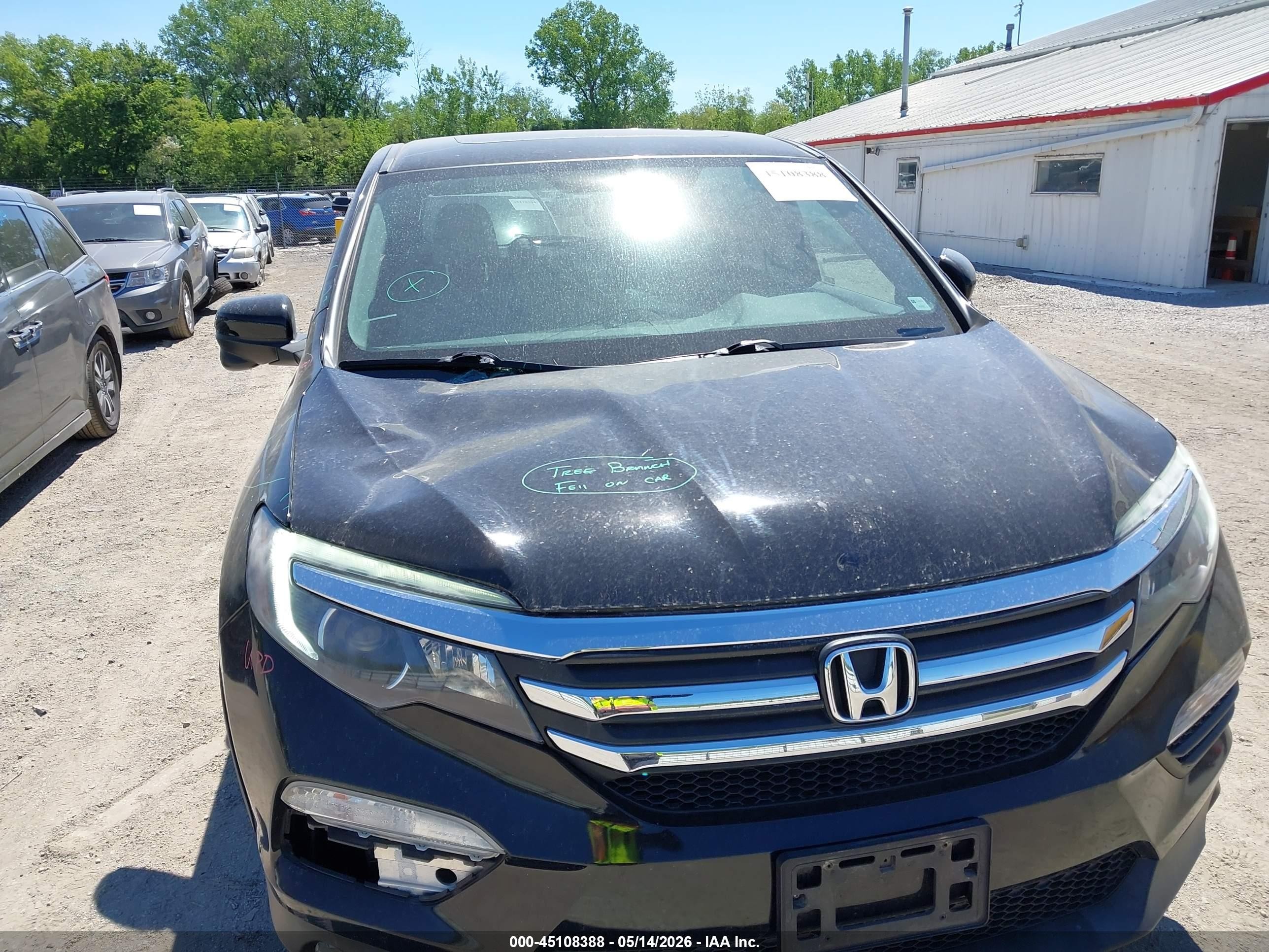 2018 Honda Pilot Ex-l Черный vin: 5FNYF6H50JB025696