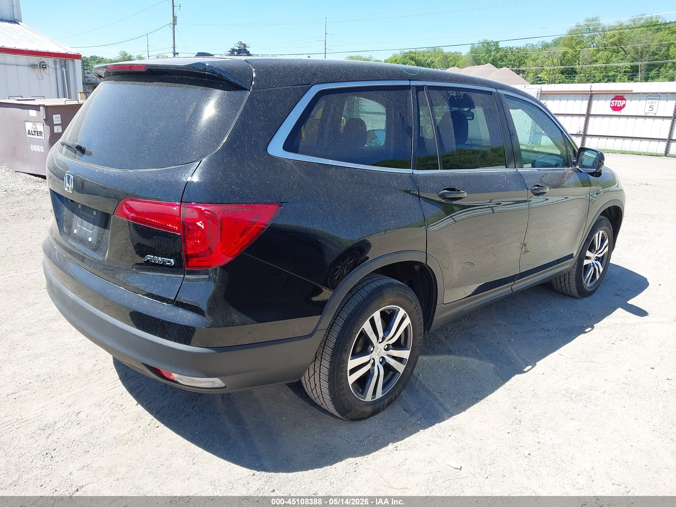 2018 Honda Pilot Ex-l Черный vin: 5FNYF6H50JB025696