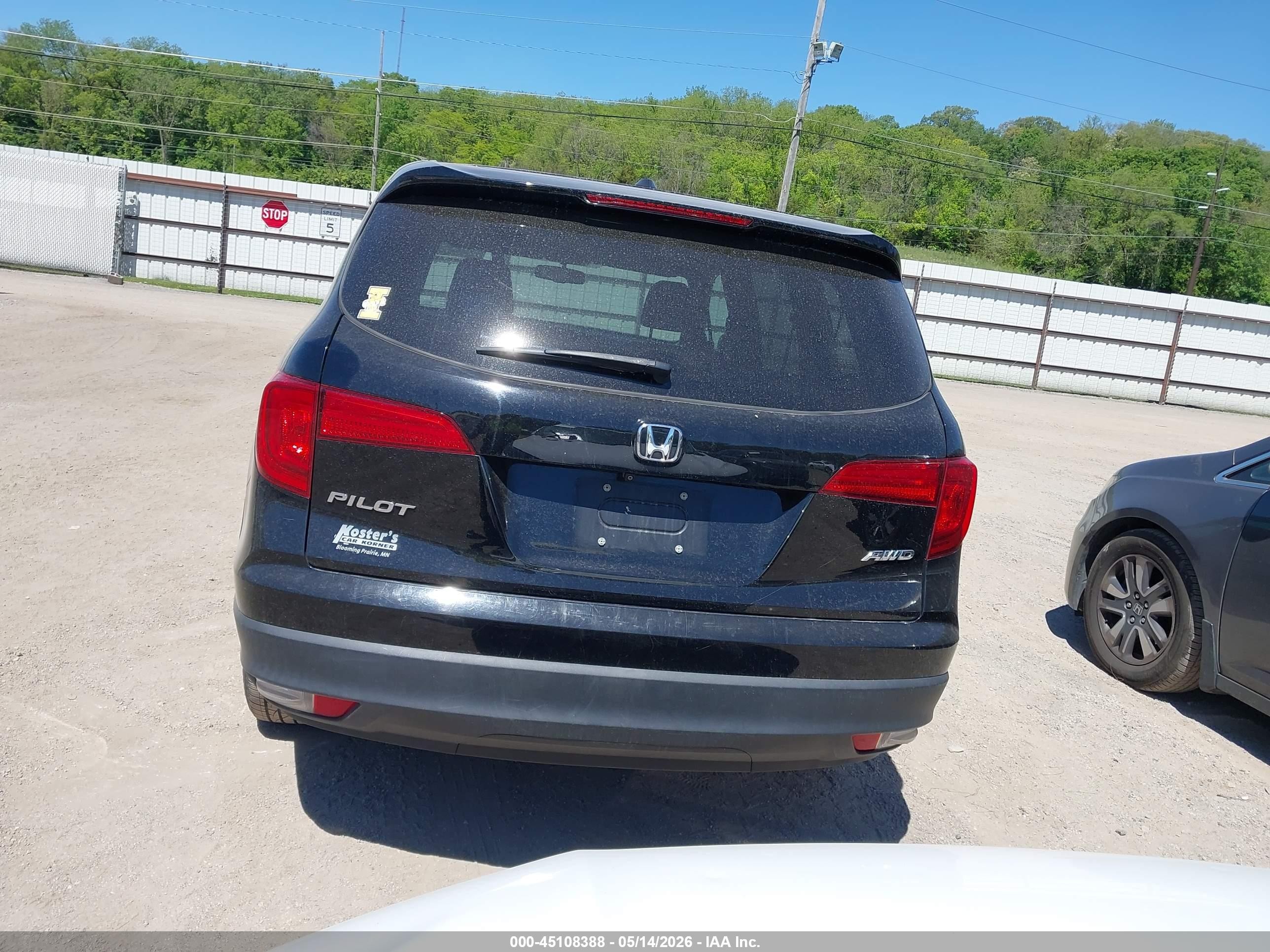2018 Honda Pilot Ex-l Черный vin: 5FNYF6H50JB025696