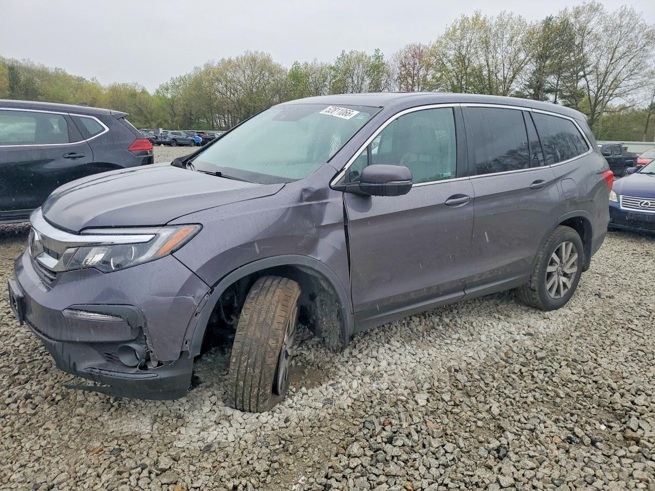 2020 Honda Pilot Exl Gray vin: 5FNYF6H50LB016449