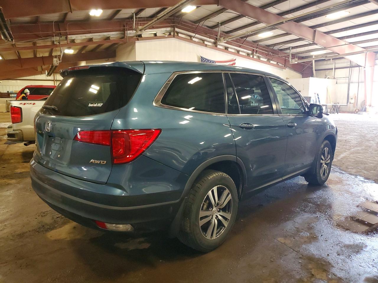 2017 Honda Pilot Exl Blue vin: 5FNYF6H52HB080080