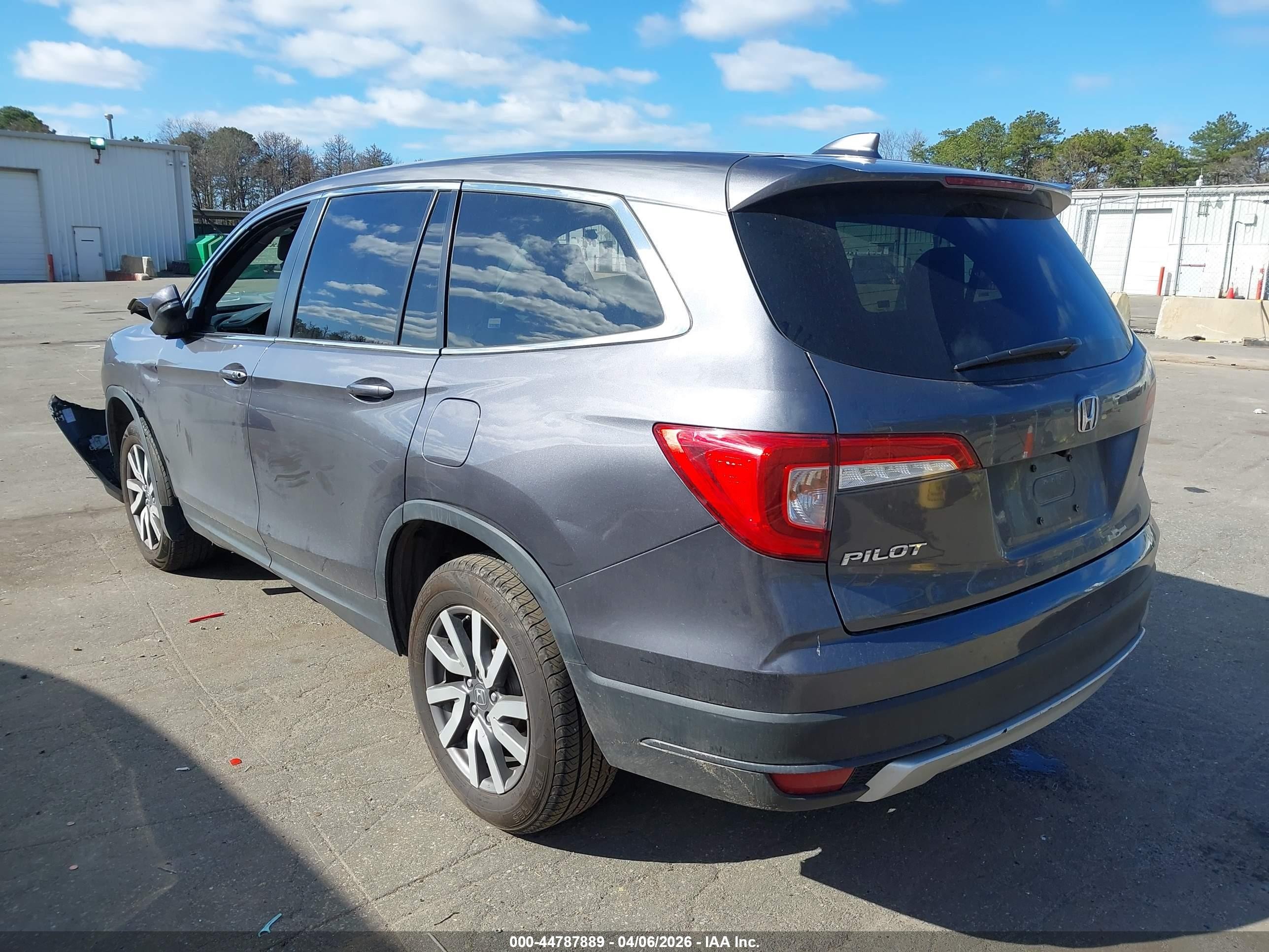 2021 Honda Pilot Awd Ex-l Gray vin: 5FNYF6H52MB013456
