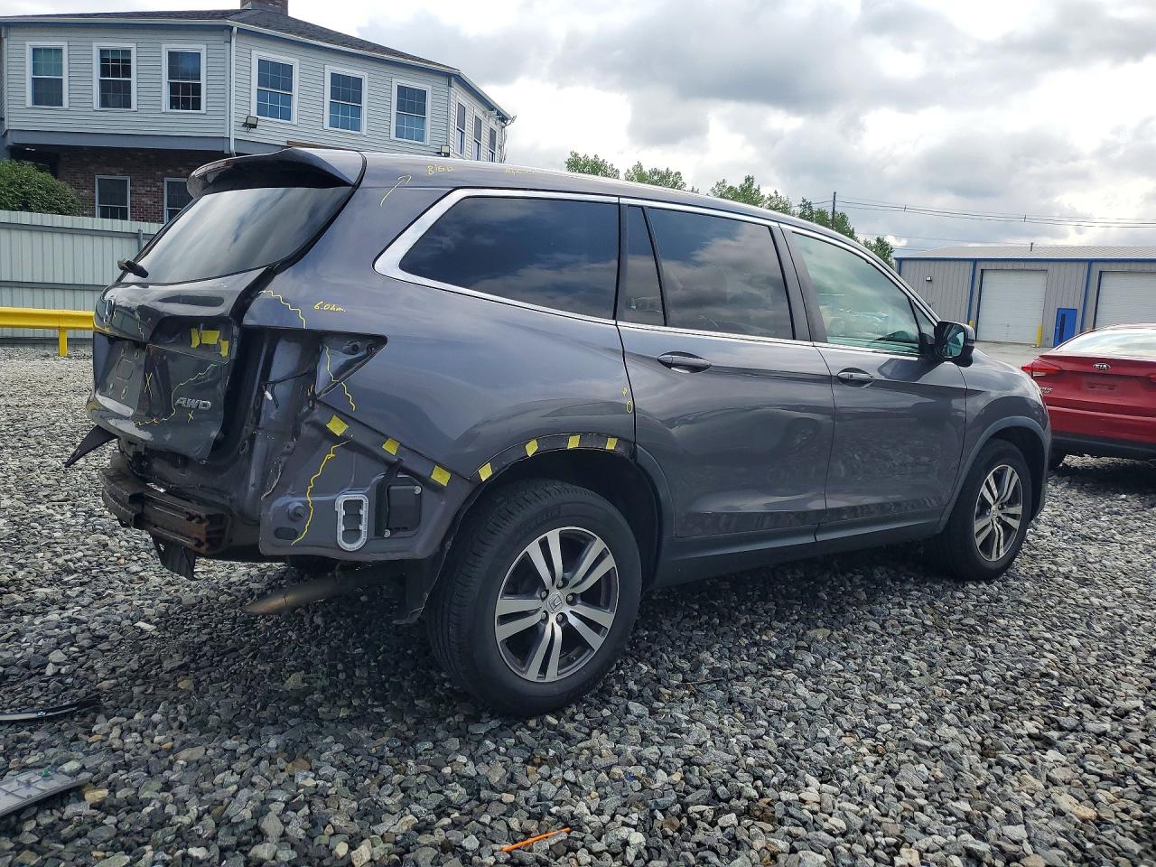 2018 Honda Pilot Exl Gray vin: 5FNYF6H53JB049264
