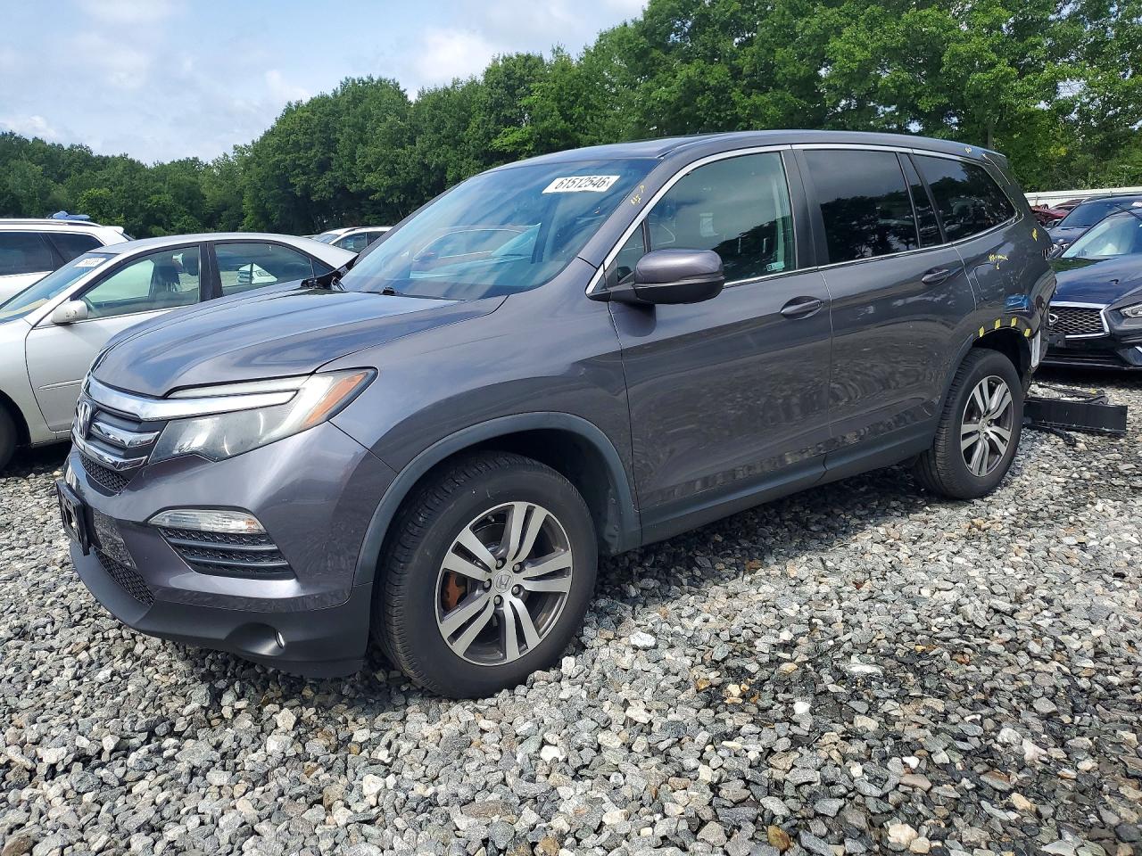 2018 Honda Pilot Exl Серый vin: 5FNYF6H53JB049264