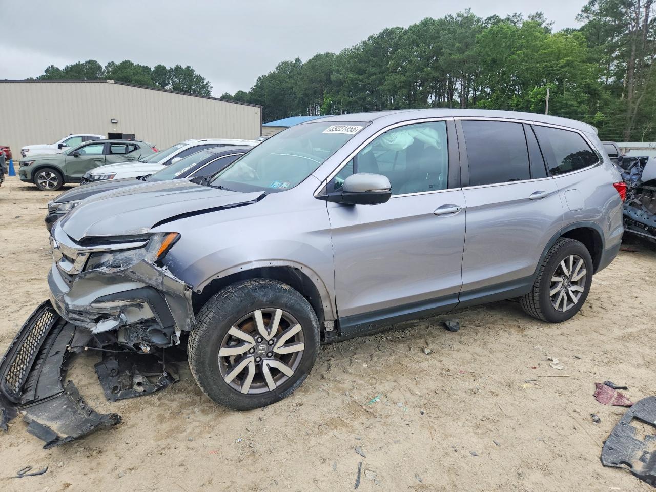 2020 Honda Pilot Exl Серебряный vin: 5FNYF6H53LB069386