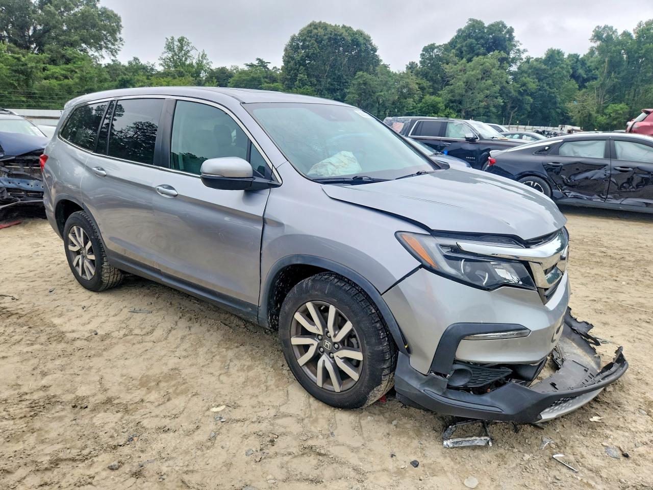 2020 Honda Pilot Exl Серебряный vin: 5FNYF6H53LB069386