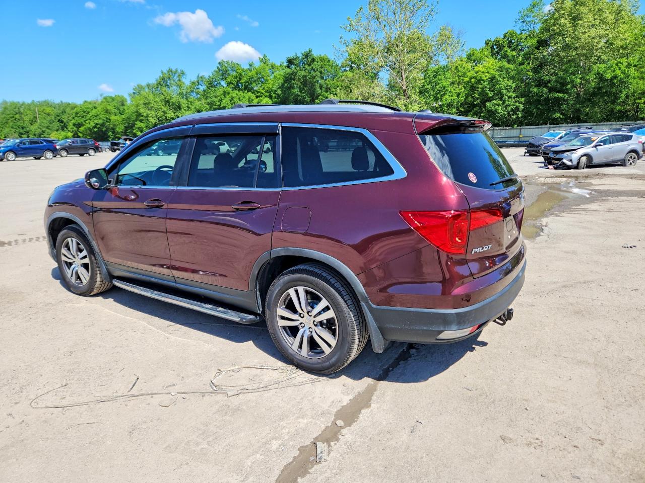 2016 Honda Pilot Exl Бордовый vin: 5FNYF6H54GB094903
