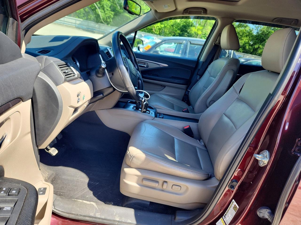 2016 Honda Pilot Exl Бордовый vin: 5FNYF6H54GB094903