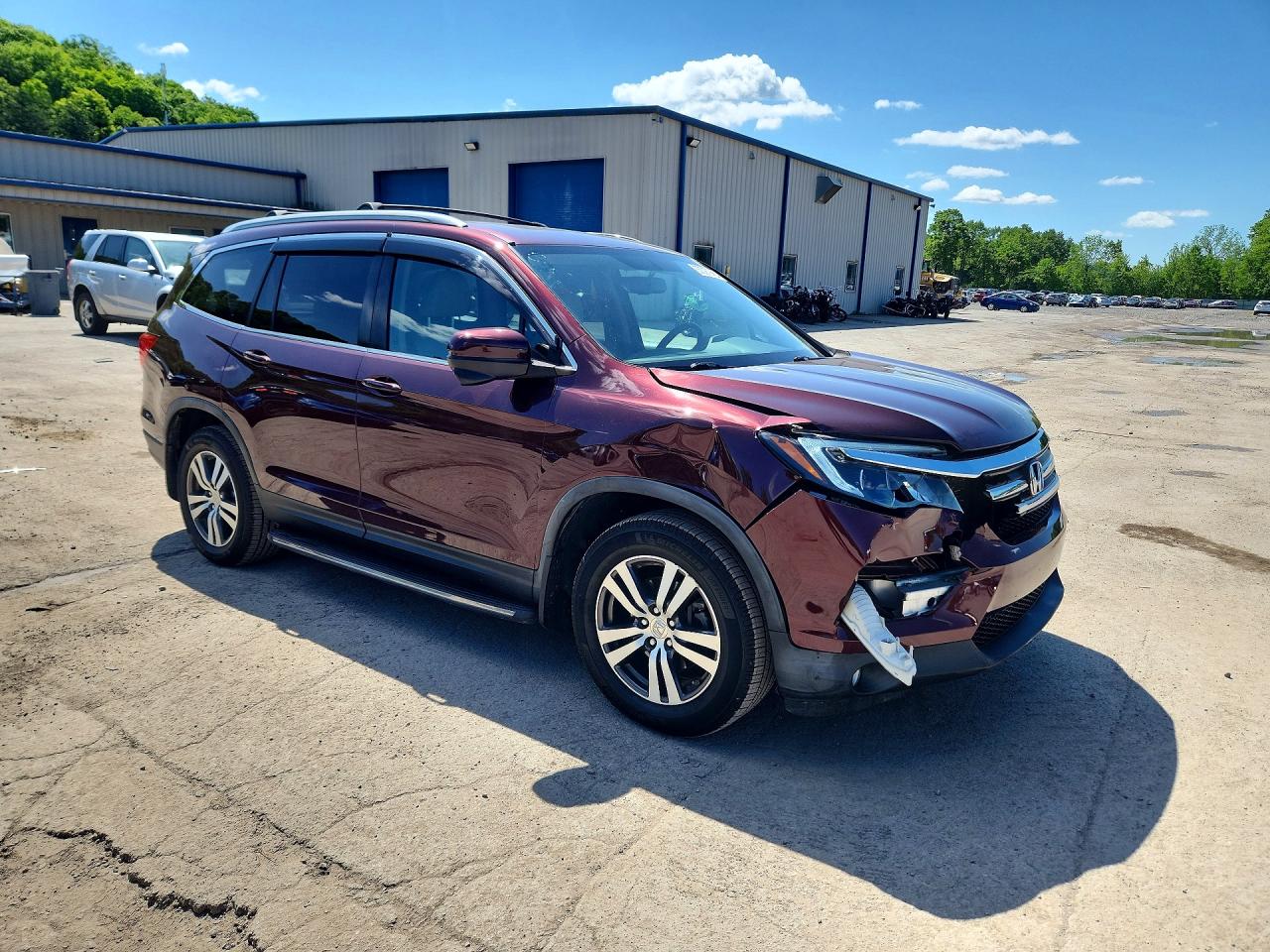 2016 Honda Pilot Exl Бордовый vin: 5FNYF6H54GB094903