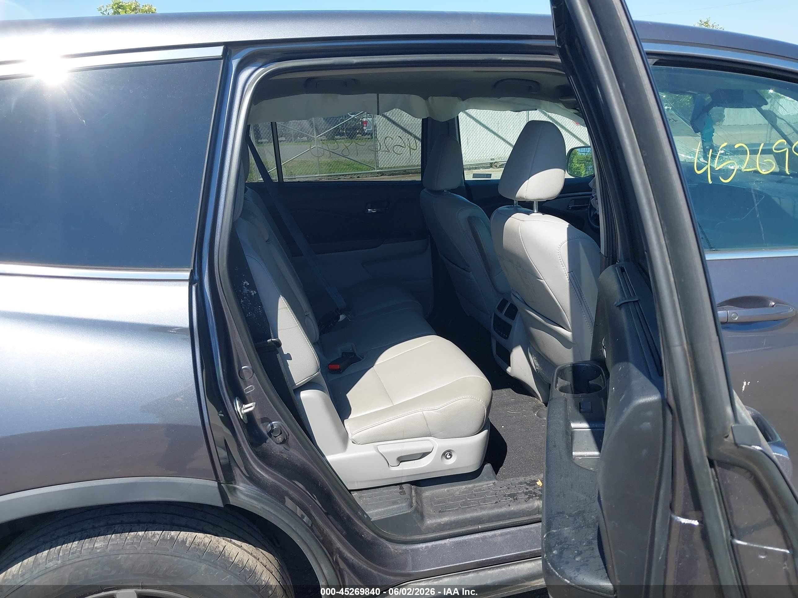 2019 Honda Pilot Ex-l Серый vin: 5FNYF6H54KB086034