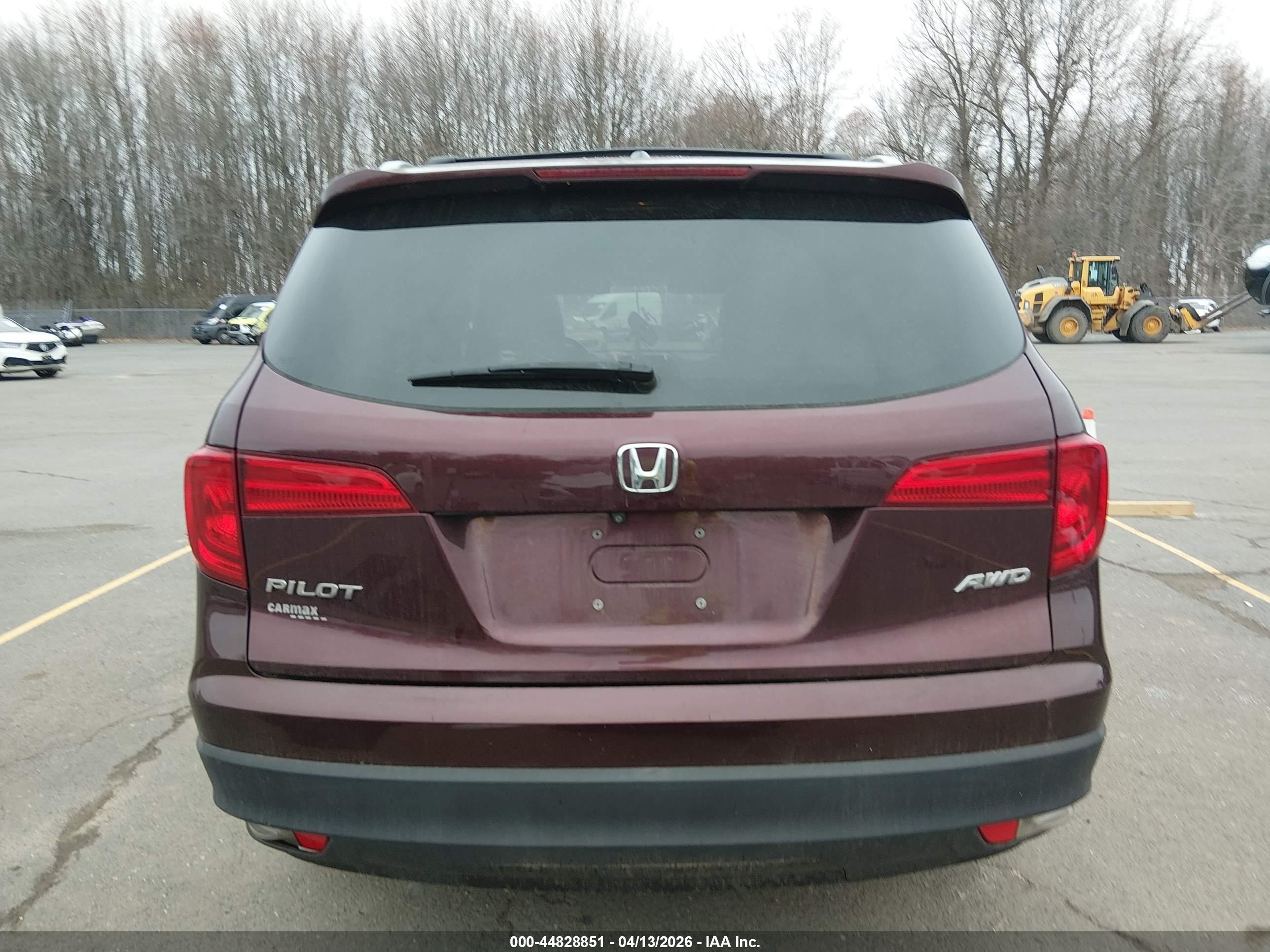 2017 Honda Pilot Ex-l Красный vin: 5FNYF6H55HB046229