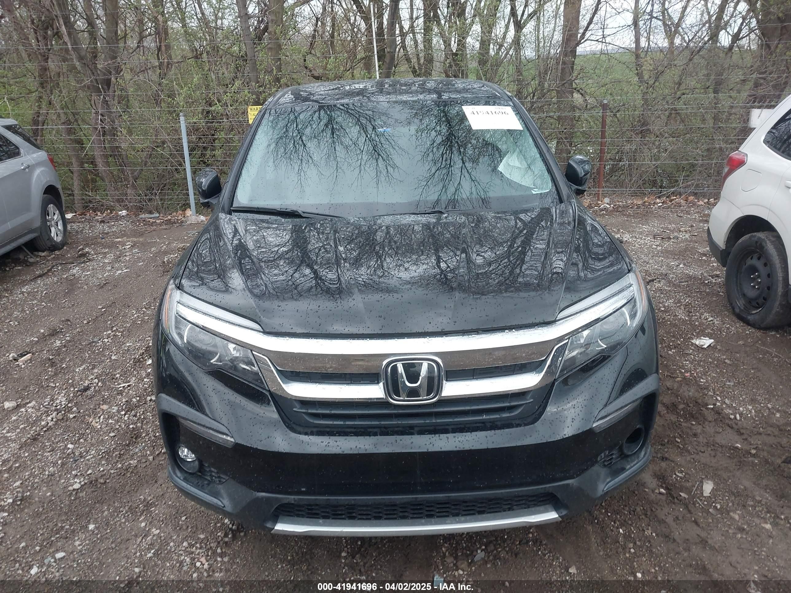 2019 Honda Pilot Ex-l Черный vin: 5FNYF6H55KB071767