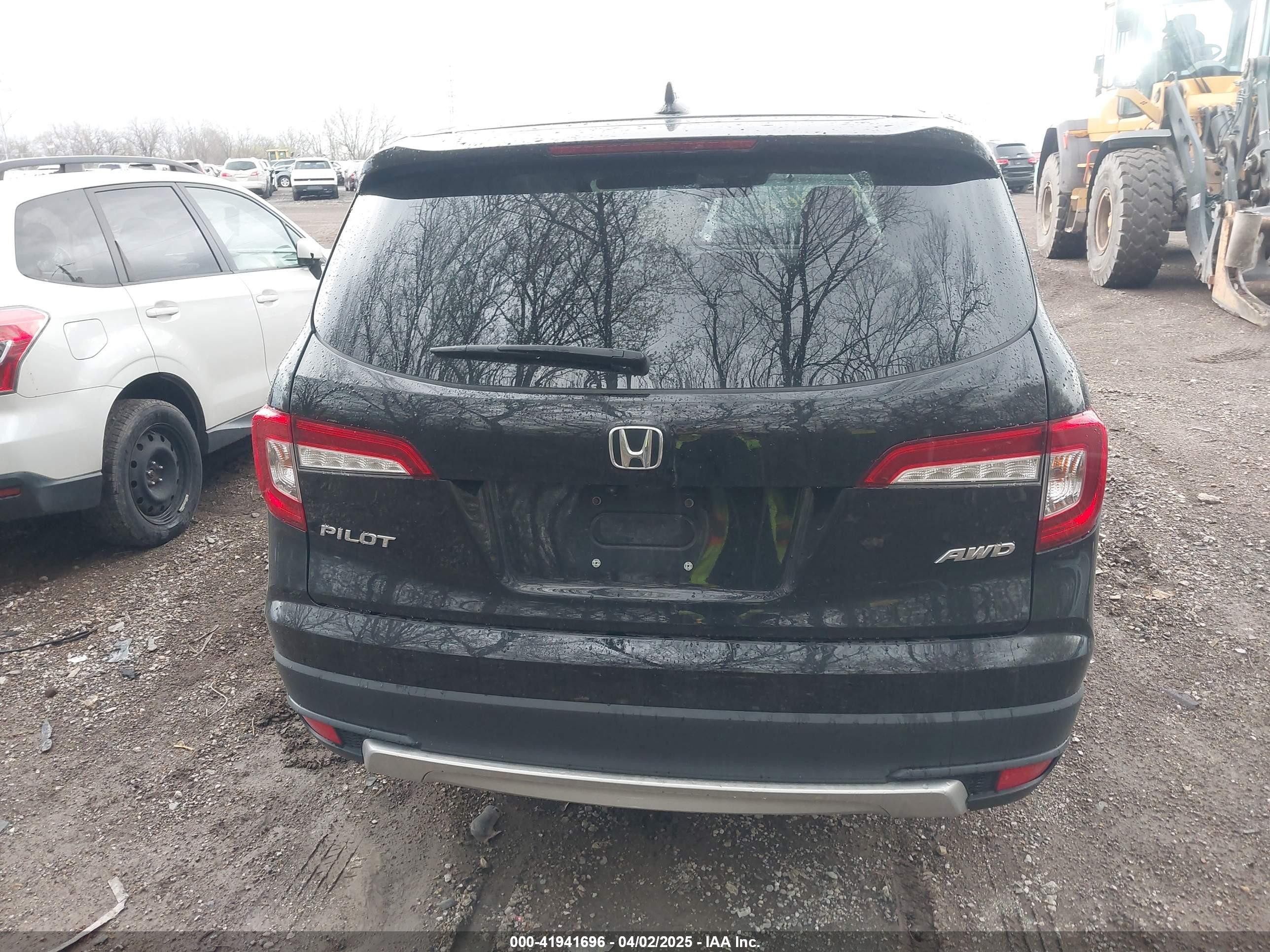 2019 Honda Pilot Ex-l Черный vin: 5FNYF6H55KB071767