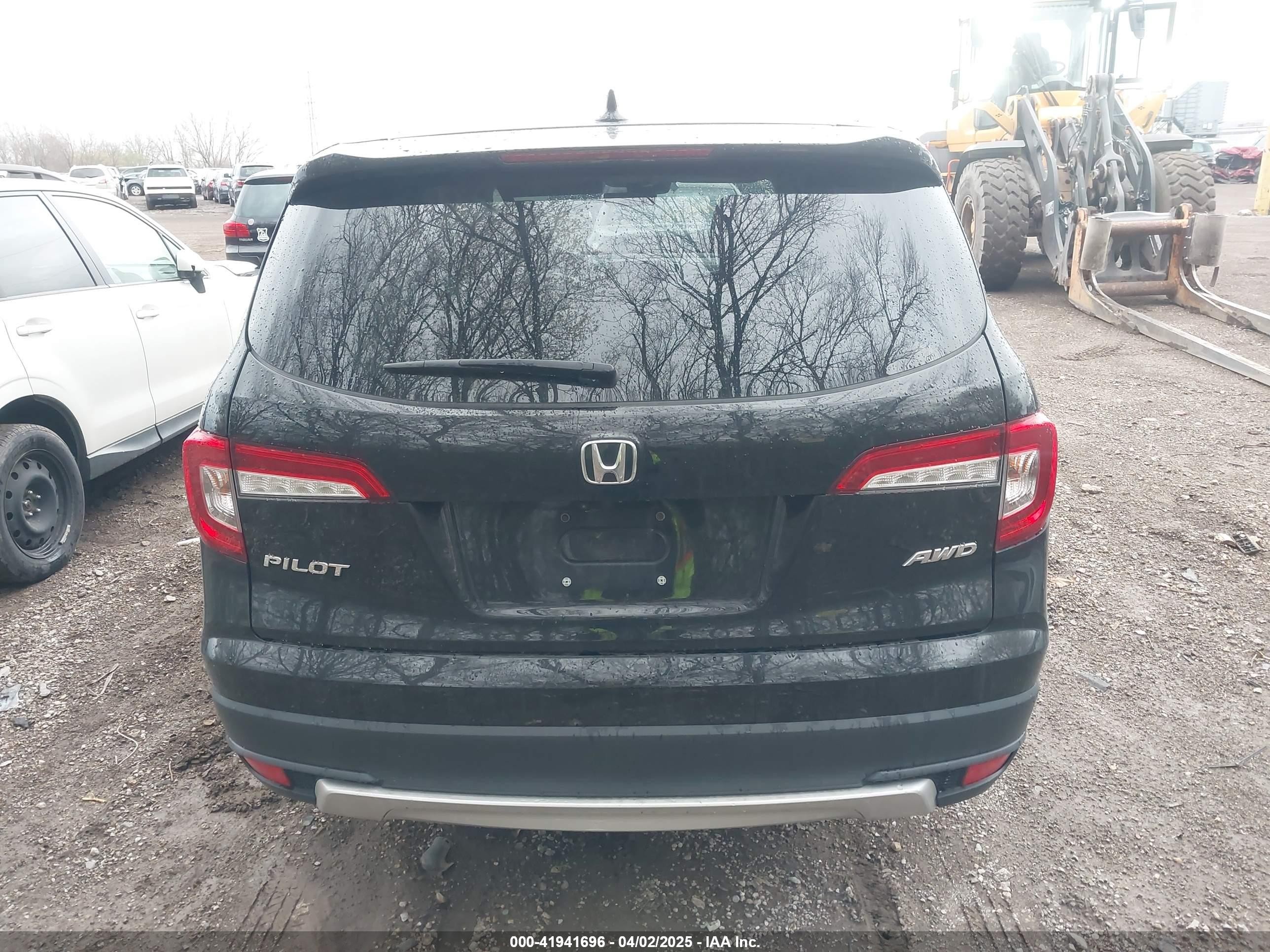 2019 Honda Pilot Ex-l Черный vin: 5FNYF6H55KB071767