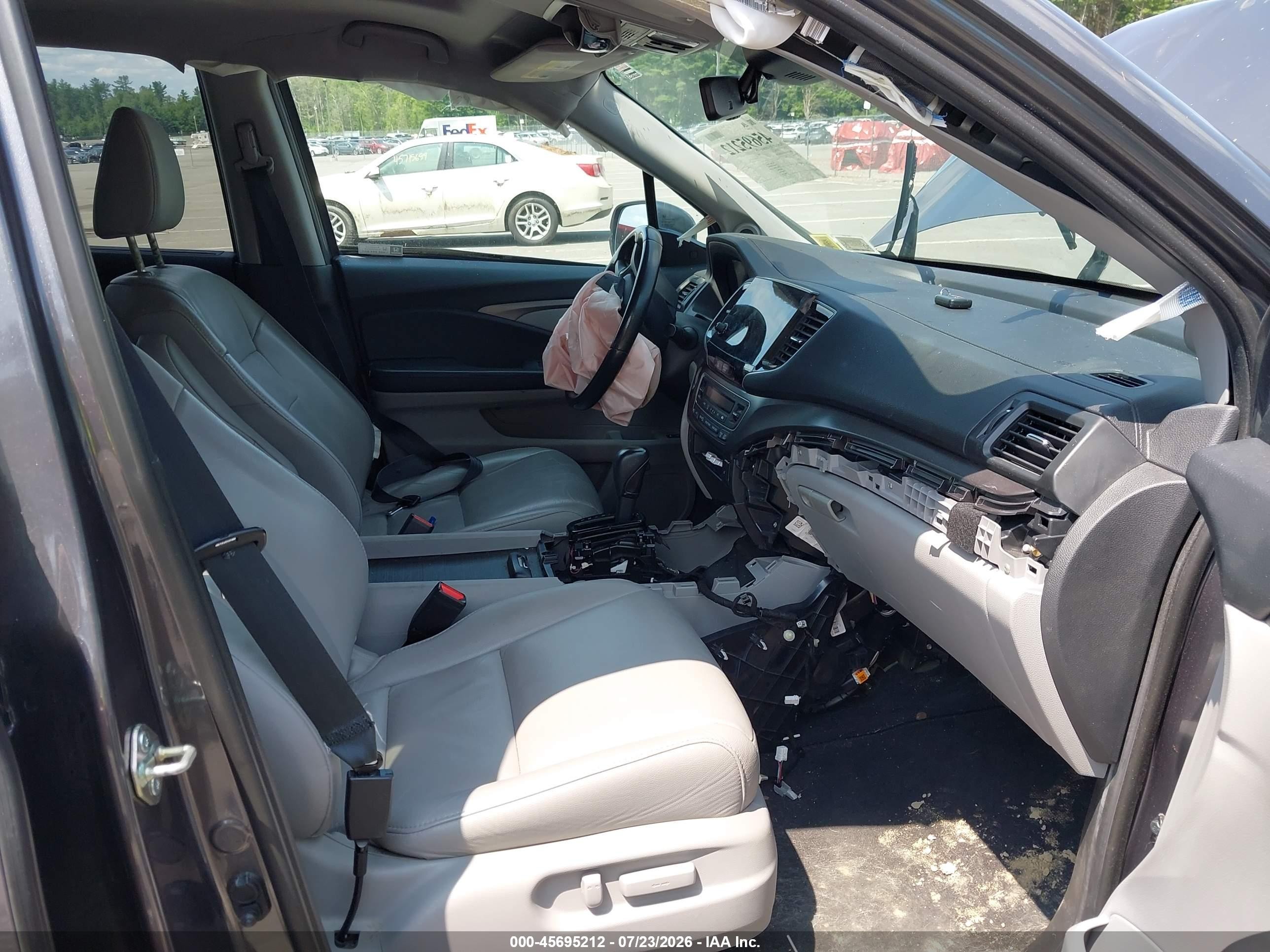 2020 Honda Pilot Awd Ex-l Gray vin: 5FNYF6H55LB032596