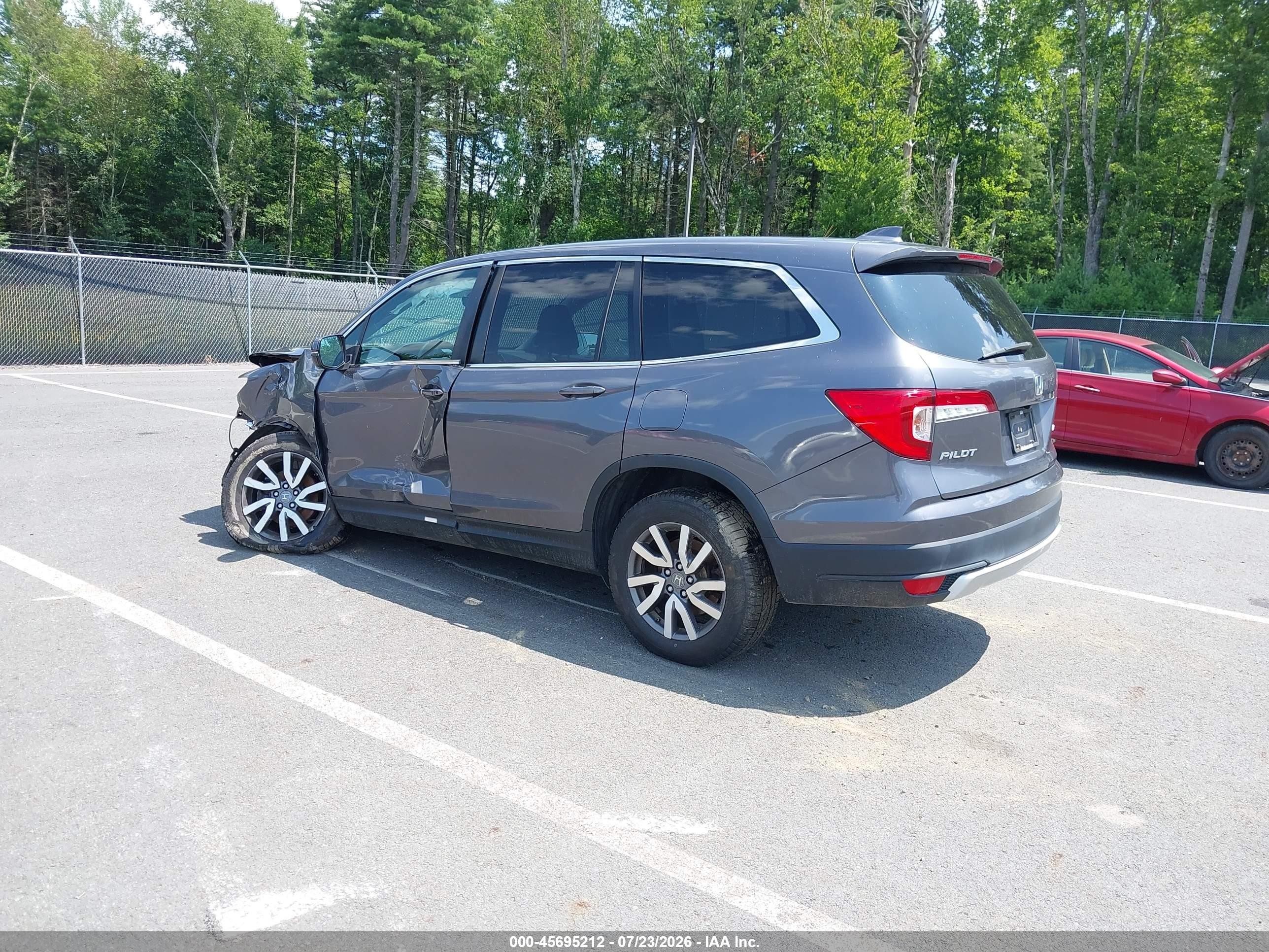 2020 Honda Pilot Awd Ex-l Gray vin: 5FNYF6H55LB032596