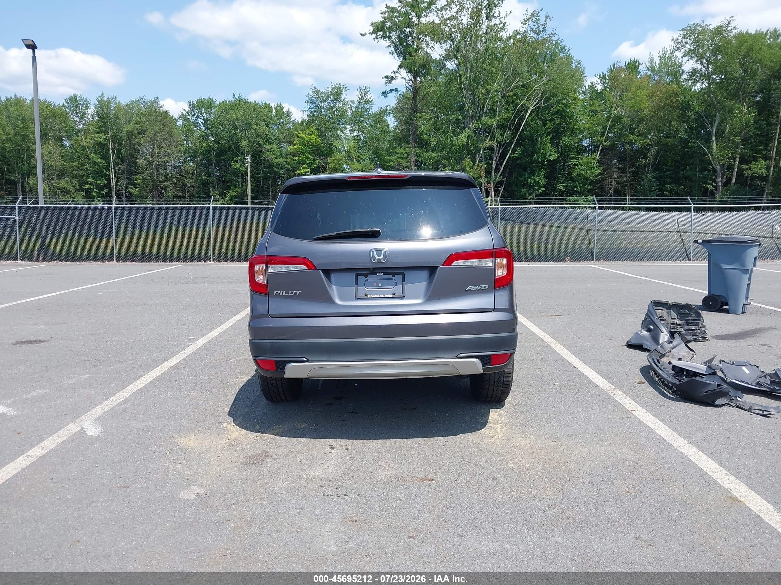 2020 Honda Pilot Awd Ex-l Gray vin: 5FNYF6H55LB032596