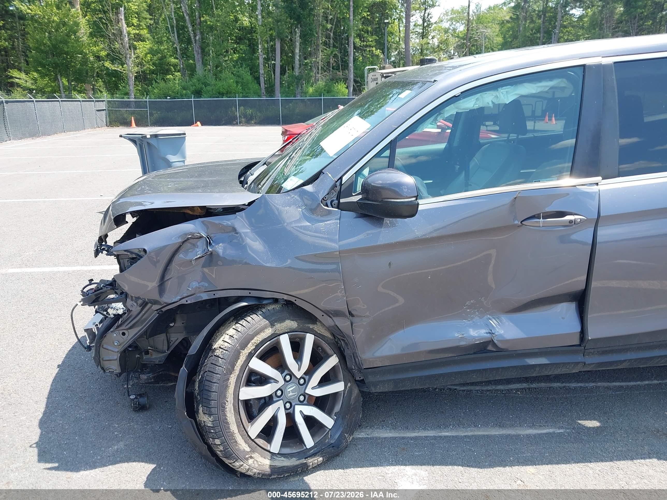 2020 Honda Pilot Awd Ex-l Gray vin: 5FNYF6H55LB032596