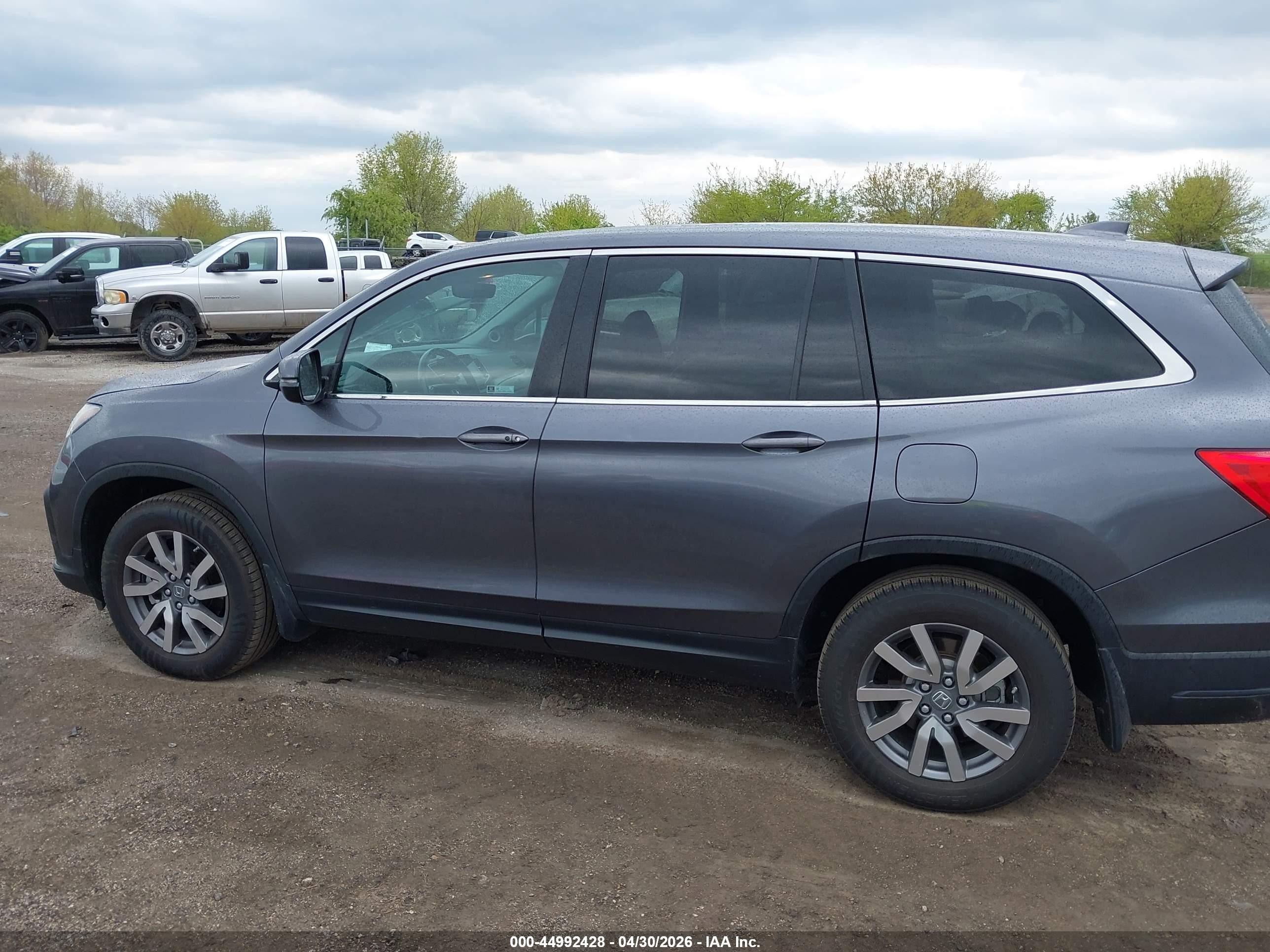 2020 Honda Pilot Ex-l Gray vin: 5FNYF6H55LB062634