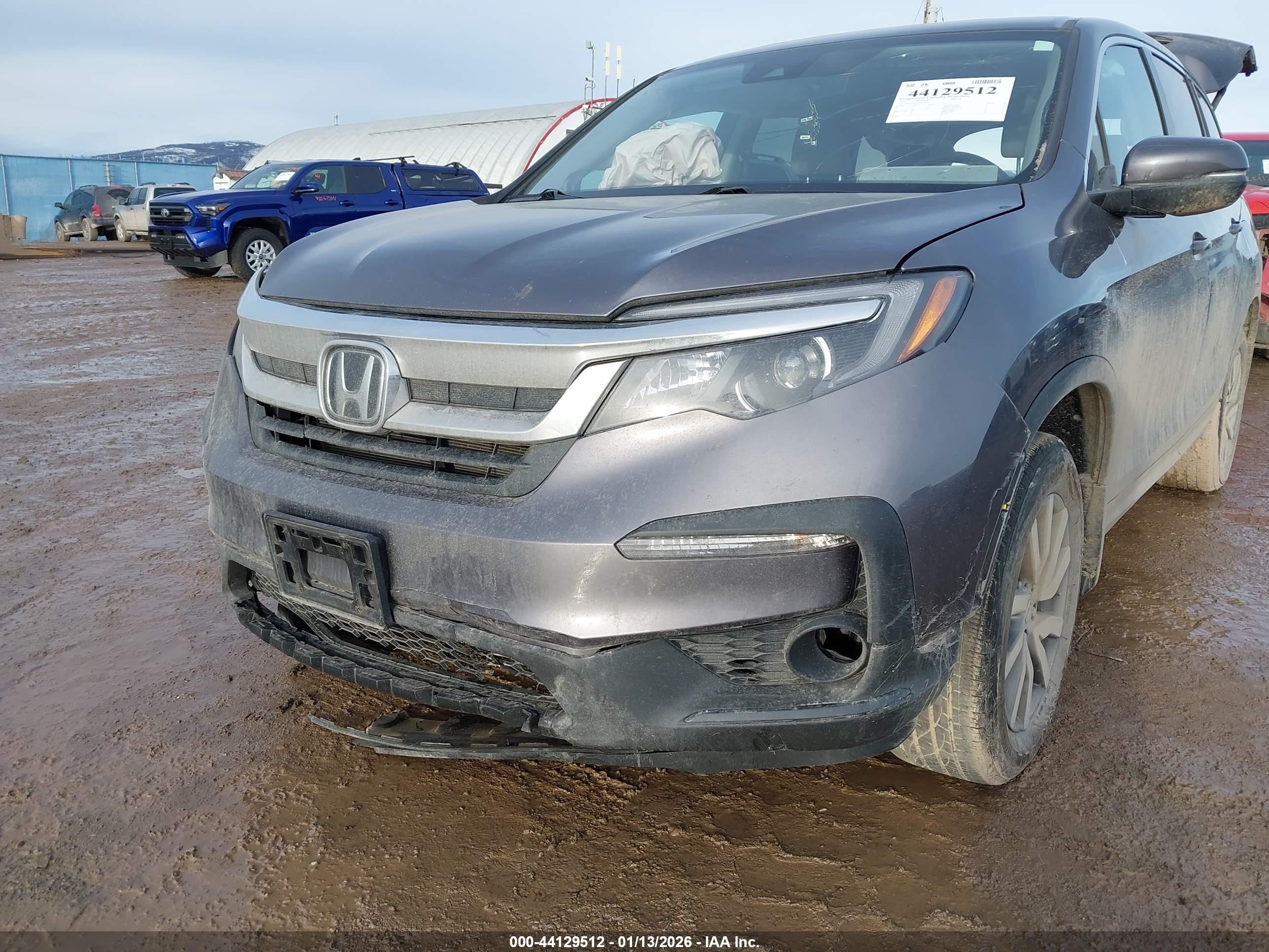 2022 Honda Pilot Awd Ex-l Gray vin: 5FNYF6H55NB019690