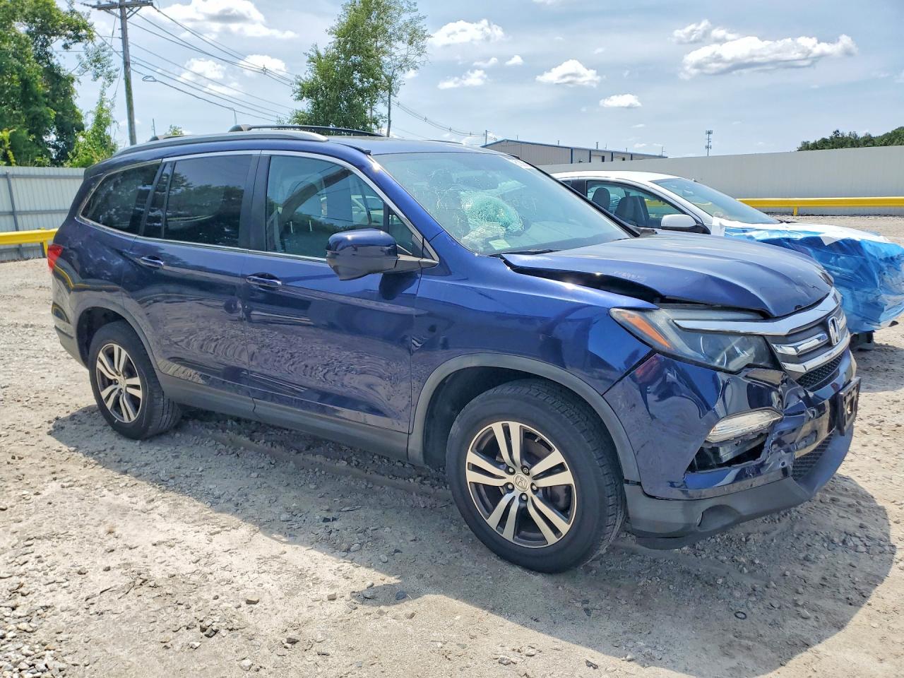 2016 Honda Pilot Exl Синий vin: 5FNYF6H57GB095916