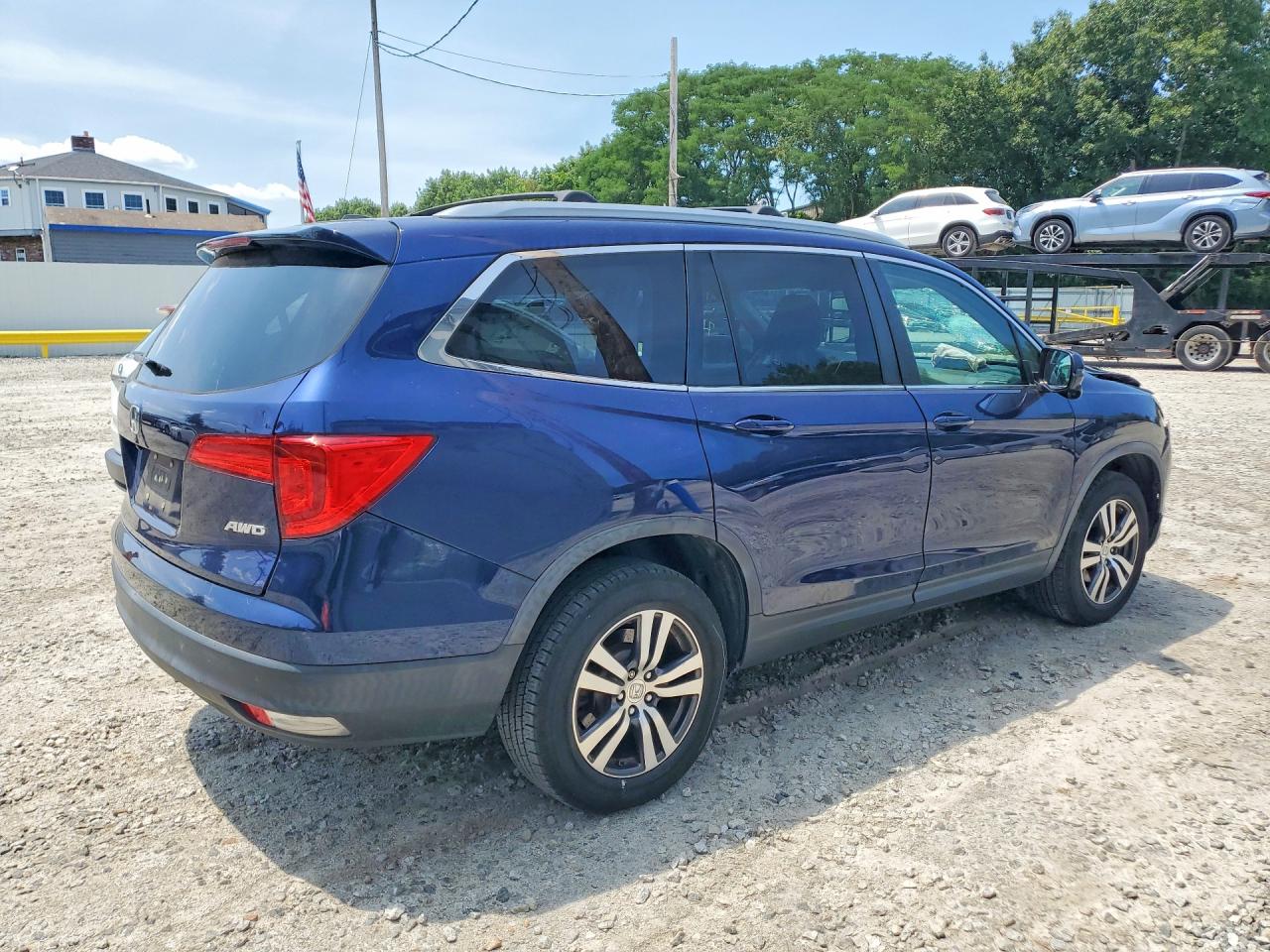 2016 Honda Pilot Exl Синий vin: 5FNYF6H57GB095916
