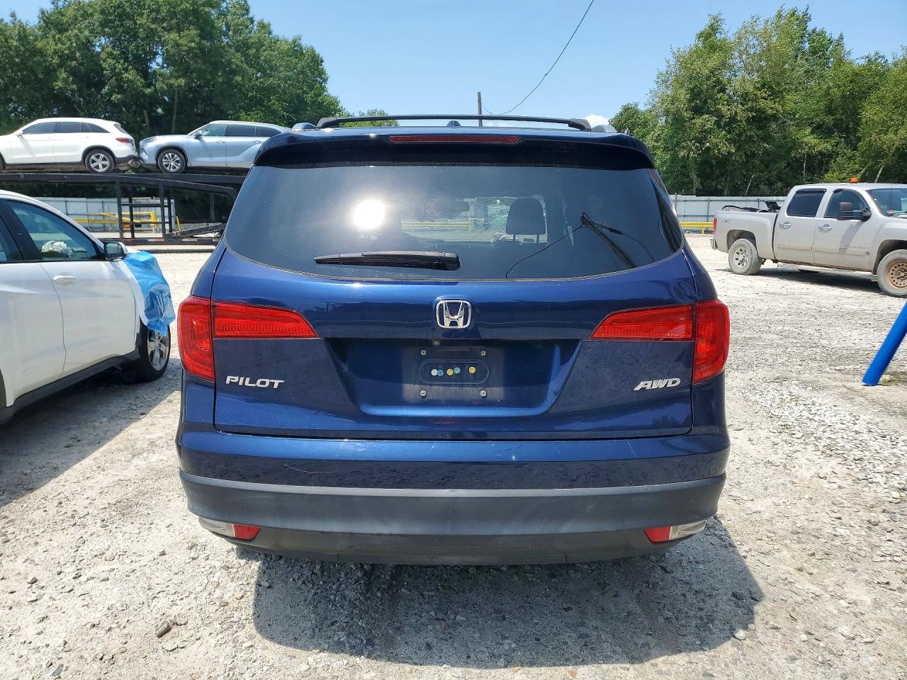 2016 Honda Pilot Exl Синий vin: 5FNYF6H57GB095916