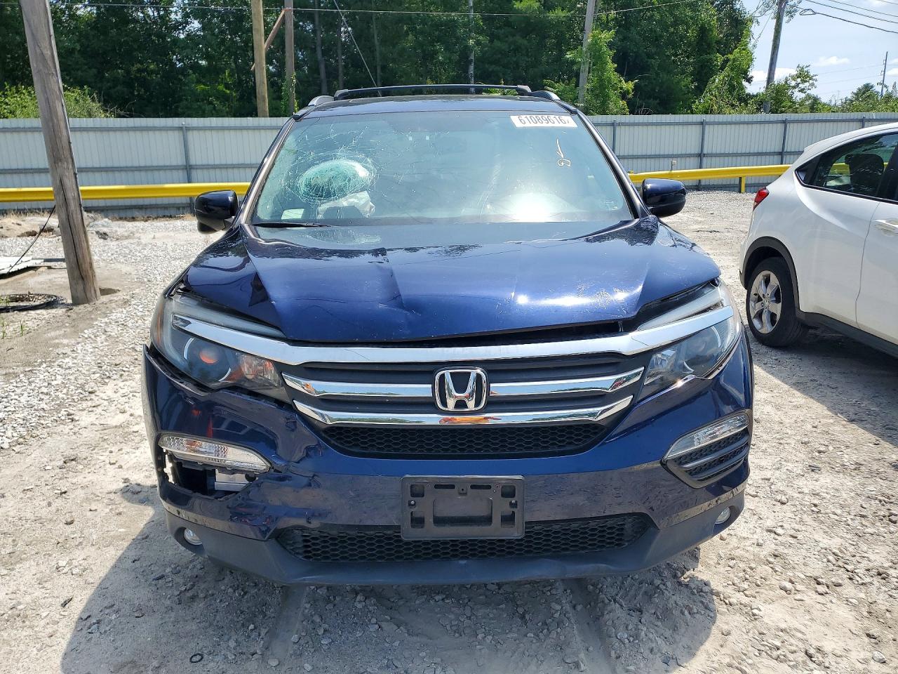 2016 Honda Pilot Exl Синий vin: 5FNYF6H57GB095916