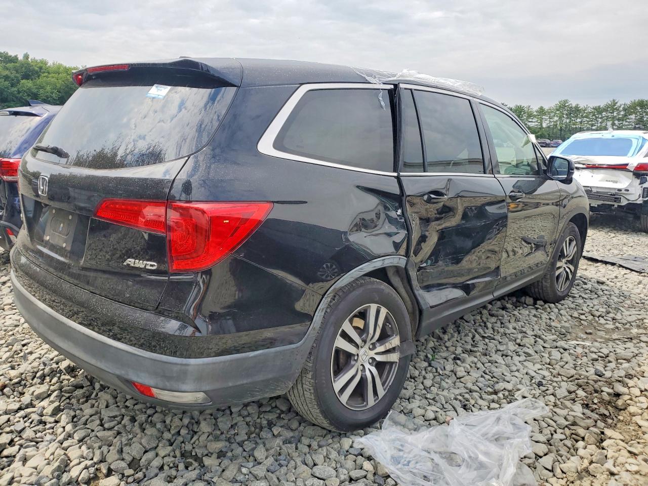 2017 Honda Pilot Exl Black vin: 5FNYF6H57HB017637