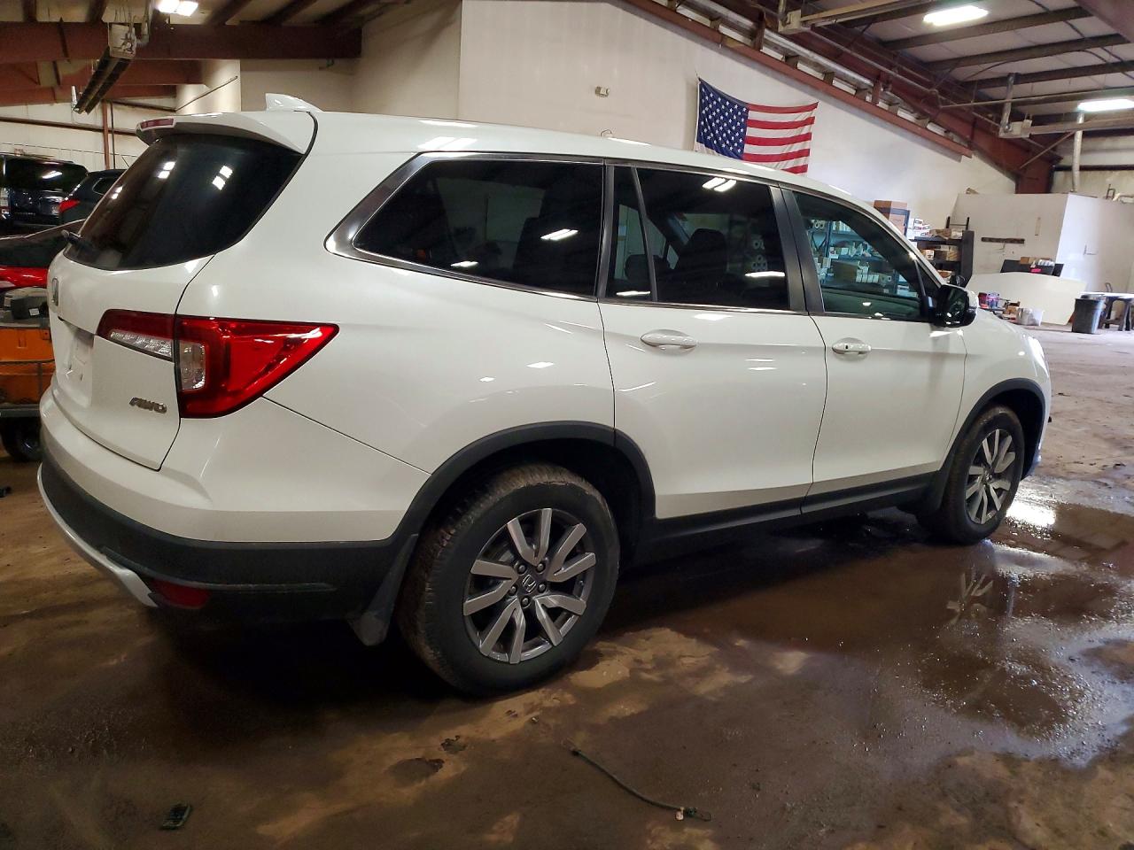 2020 Honda Pilot Exl White vin: 5FNYF6H57LB021129